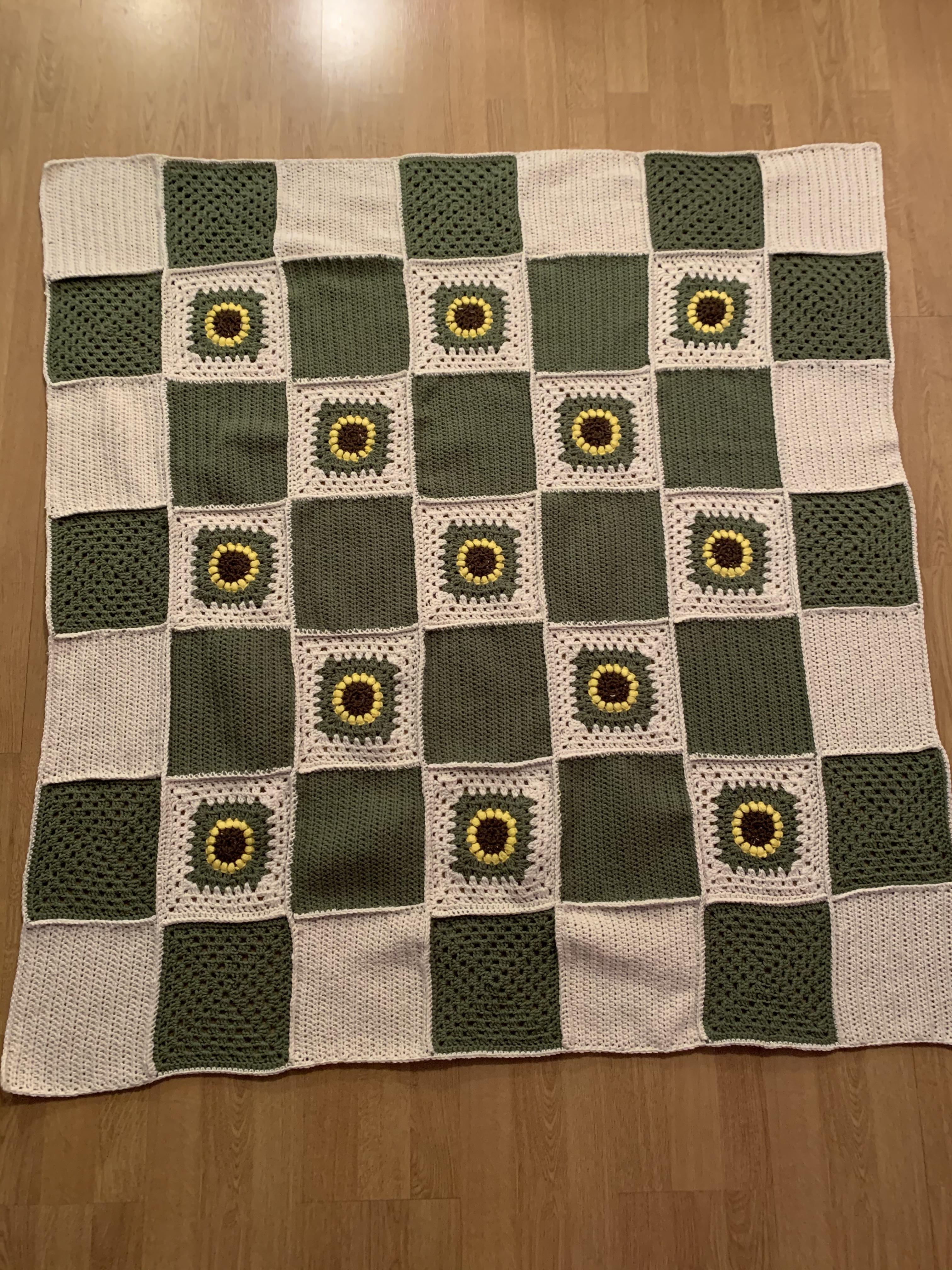 I made it a yearly thing to create a blanket for my gram for Christmas