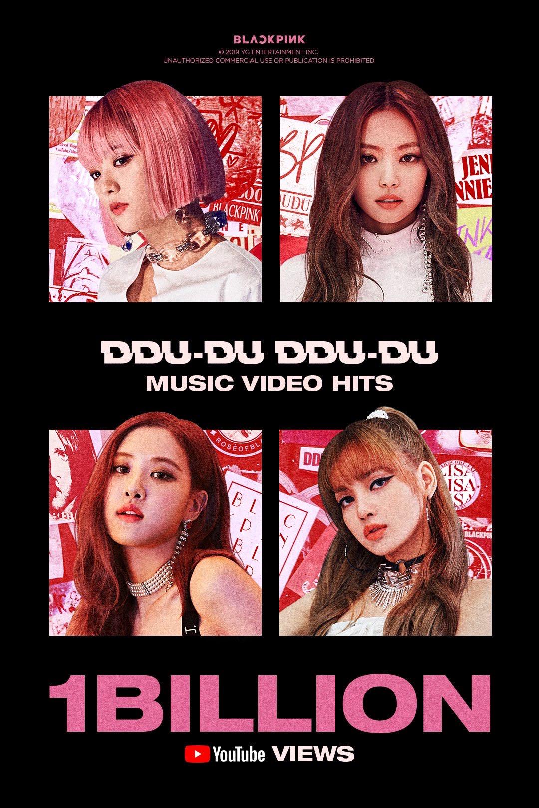 191111 BLACKPINK ‘DDUDU DDUDU’ M/V Hits 1 Billion Views on YouTube