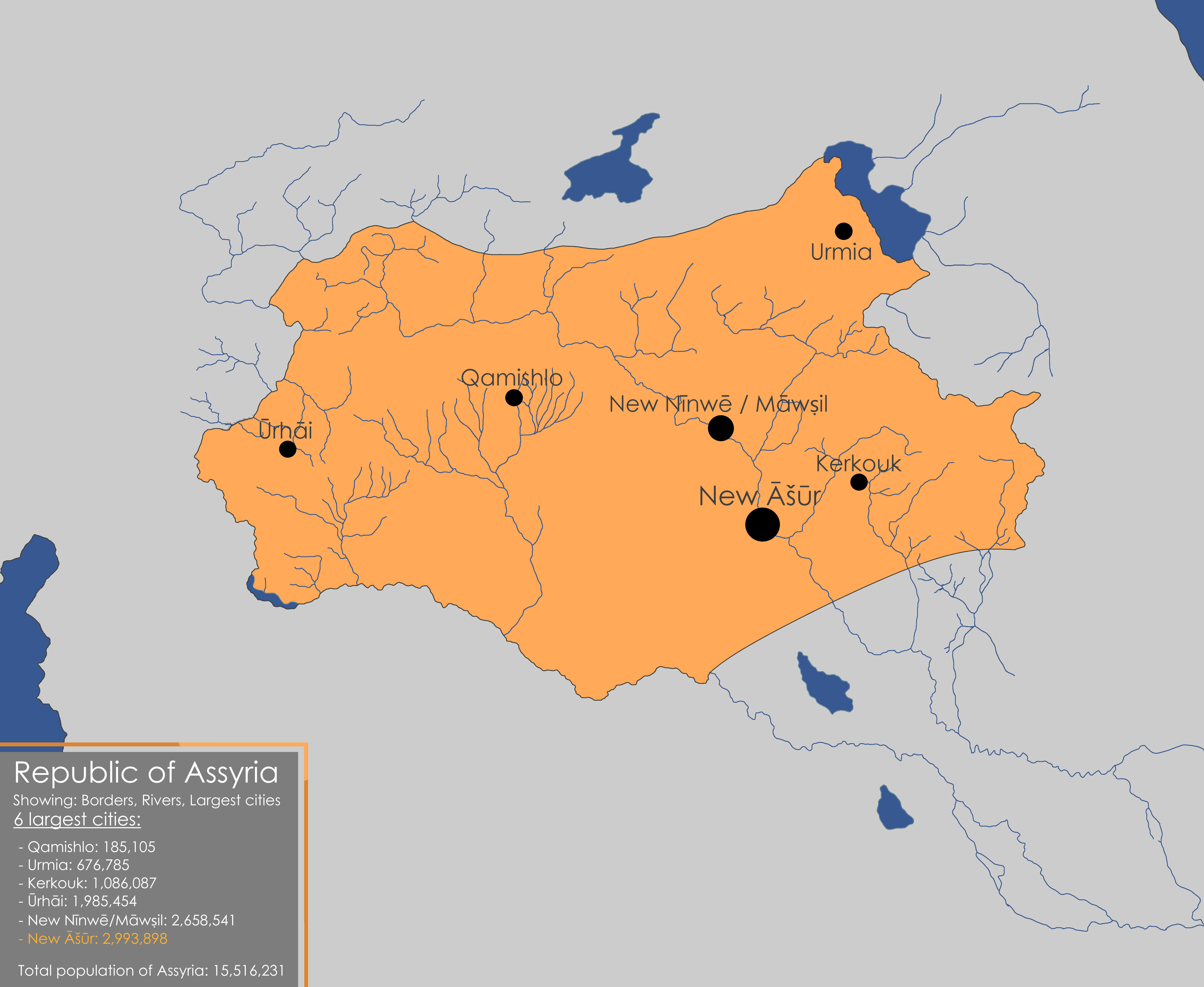 Map Of Assyria And Israel