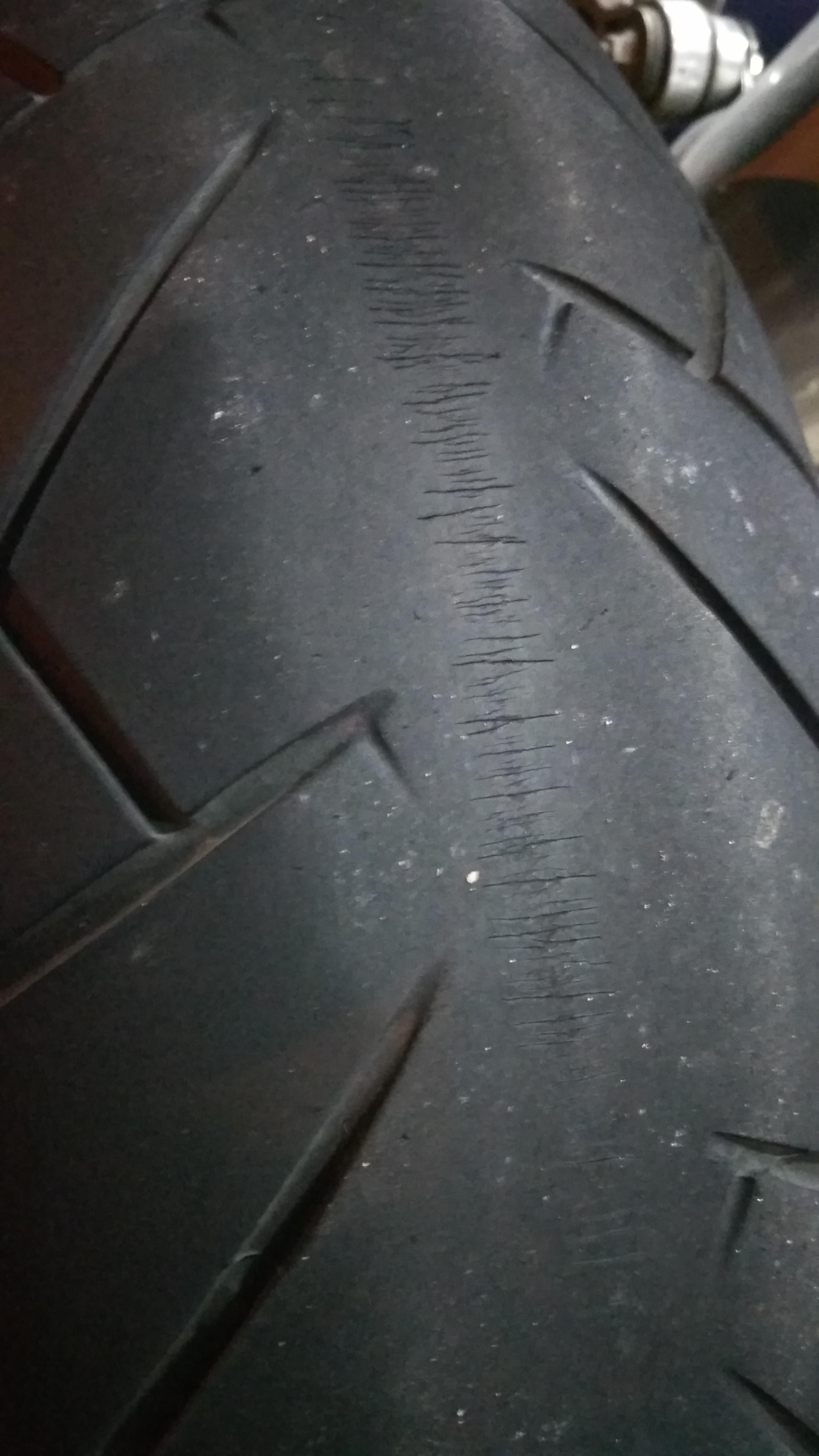 Should I be worried about these 'cracks' in the middle of my rear tyre? r/motorcycles