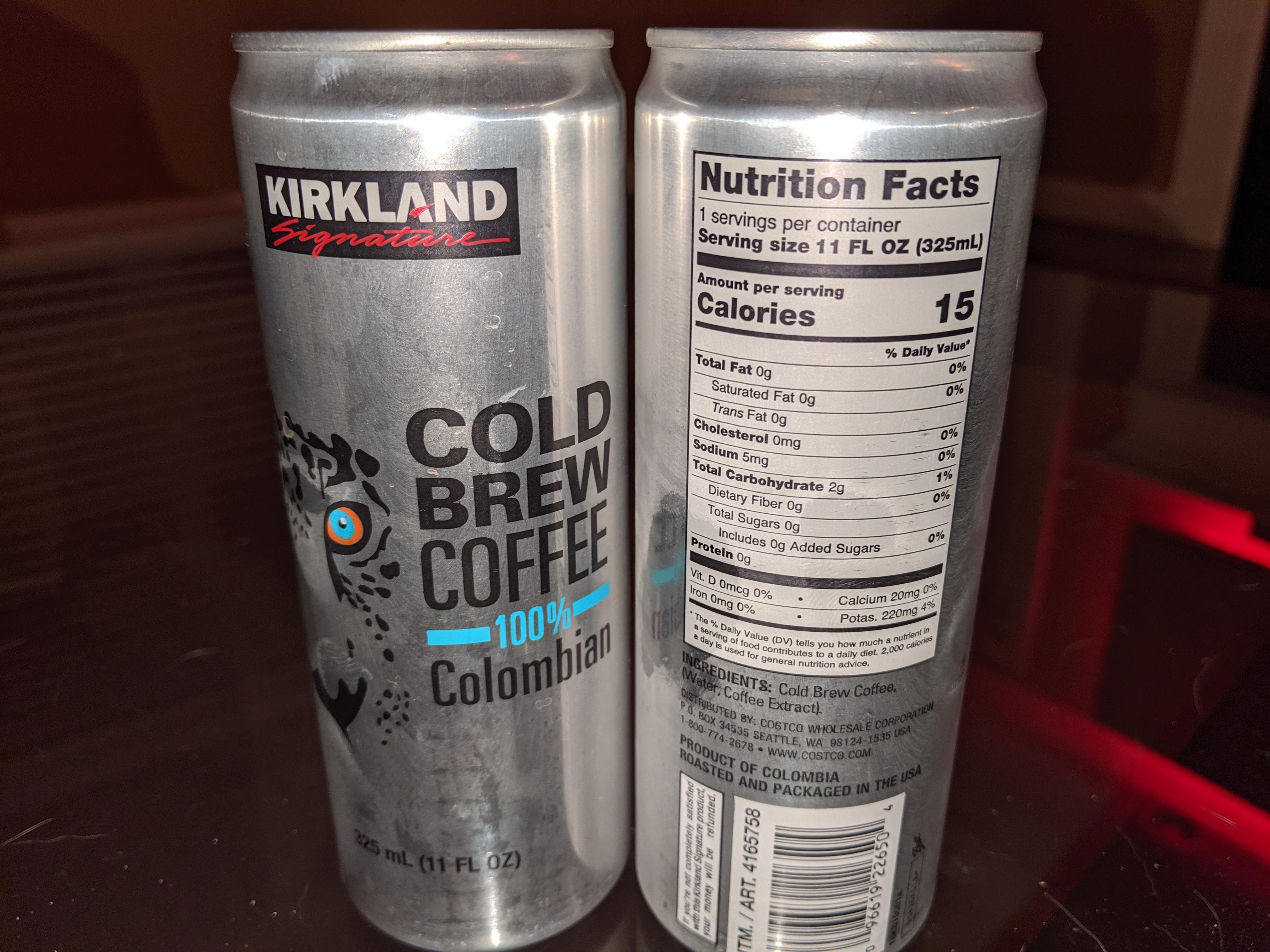 Kirkland (Costco brand) Cold Brew Coffee...sorry, another 'Does it