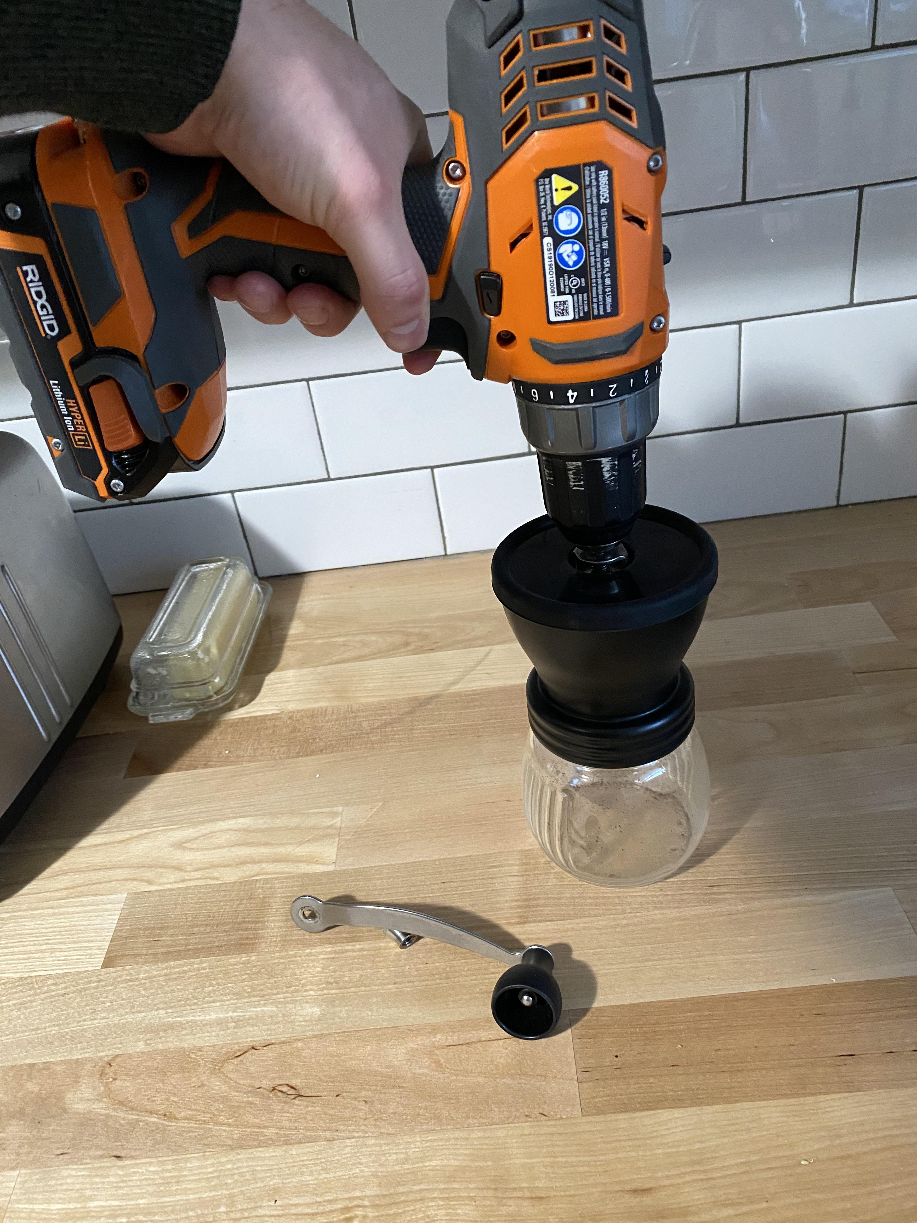 When you can’t afford an electric burr grinder... r/cafe