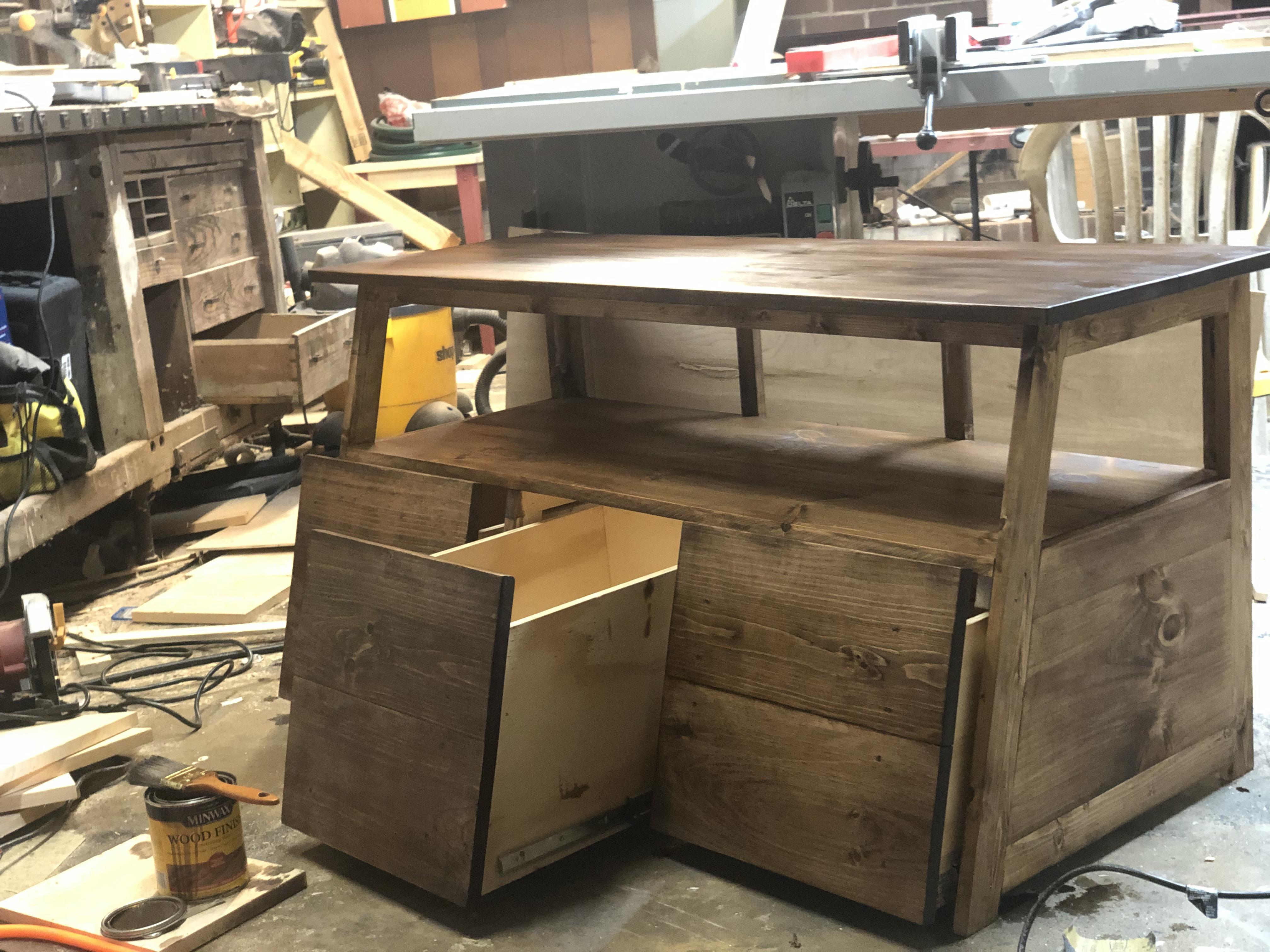 TV Stand In Progress beginner build r/BeginnerWoodWorking