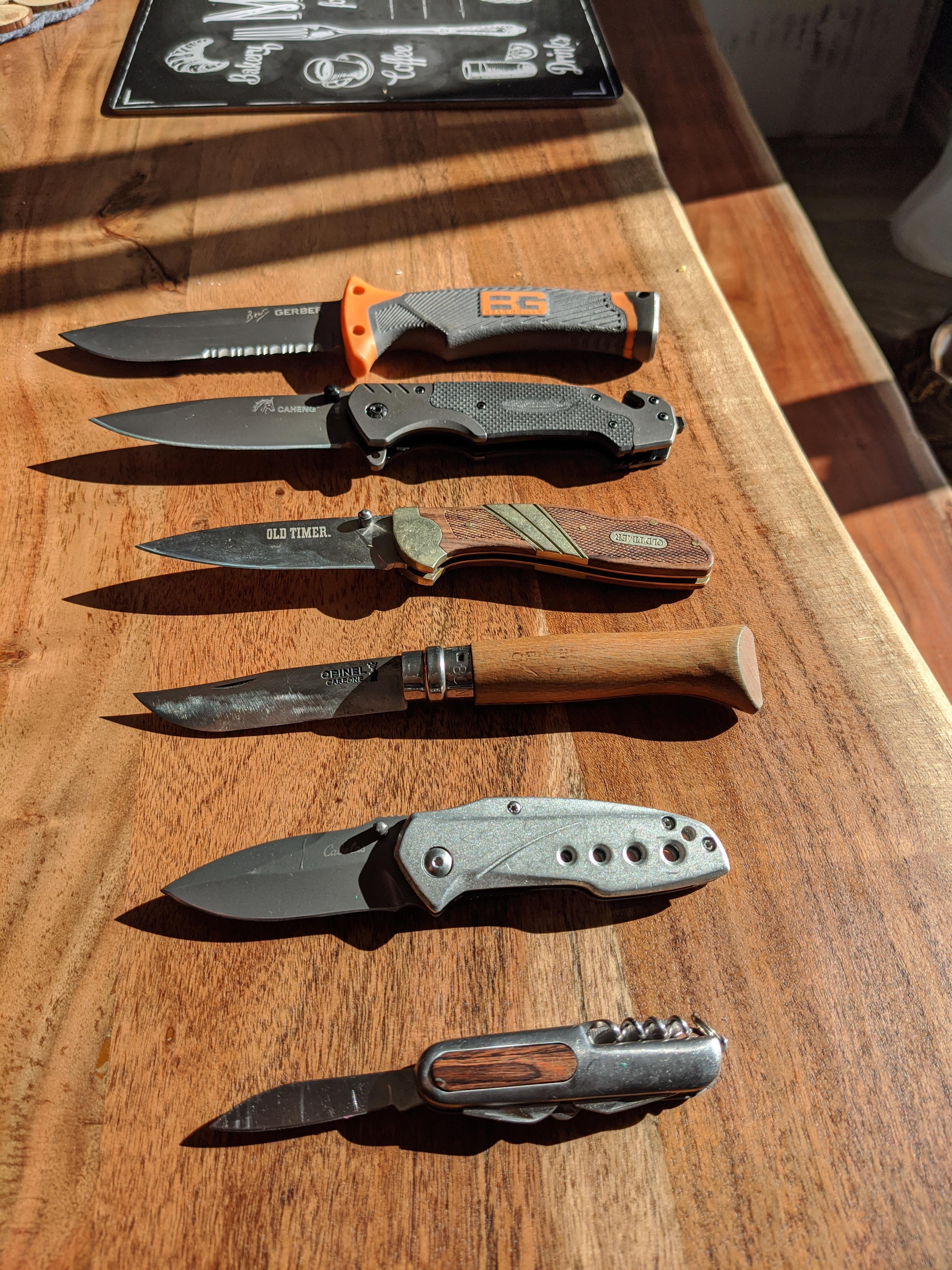 My small collection of cheap knives r/EDC