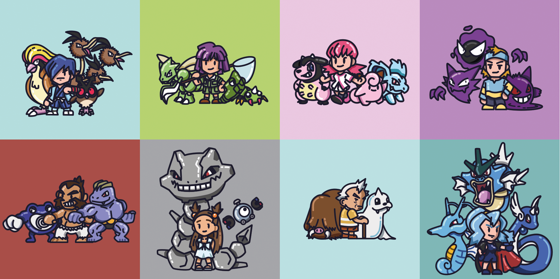 Pokemon Images Pokemon All Johto Gym Leaders