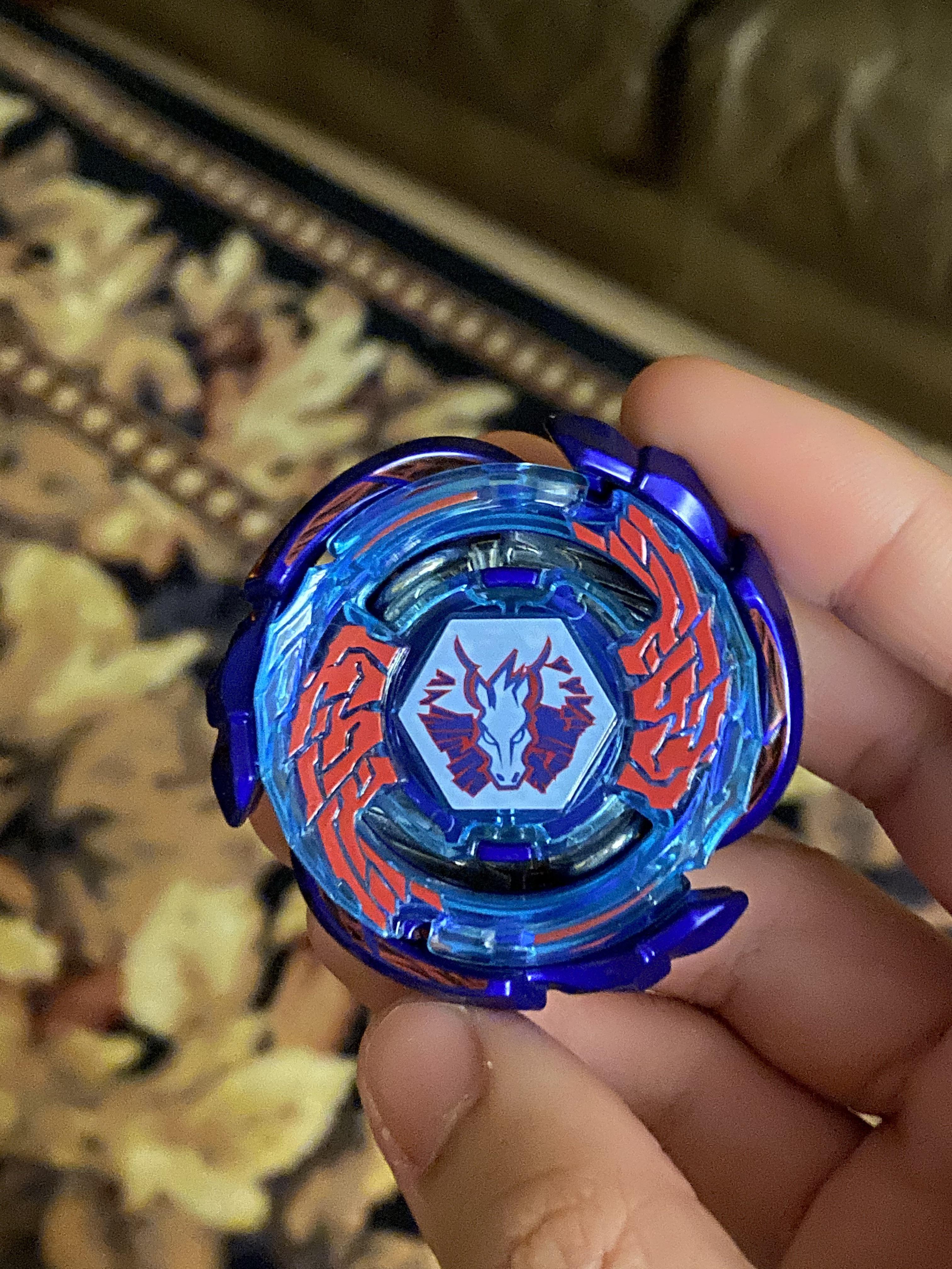 Got my hands on my very first metal masters beyblade made into burst