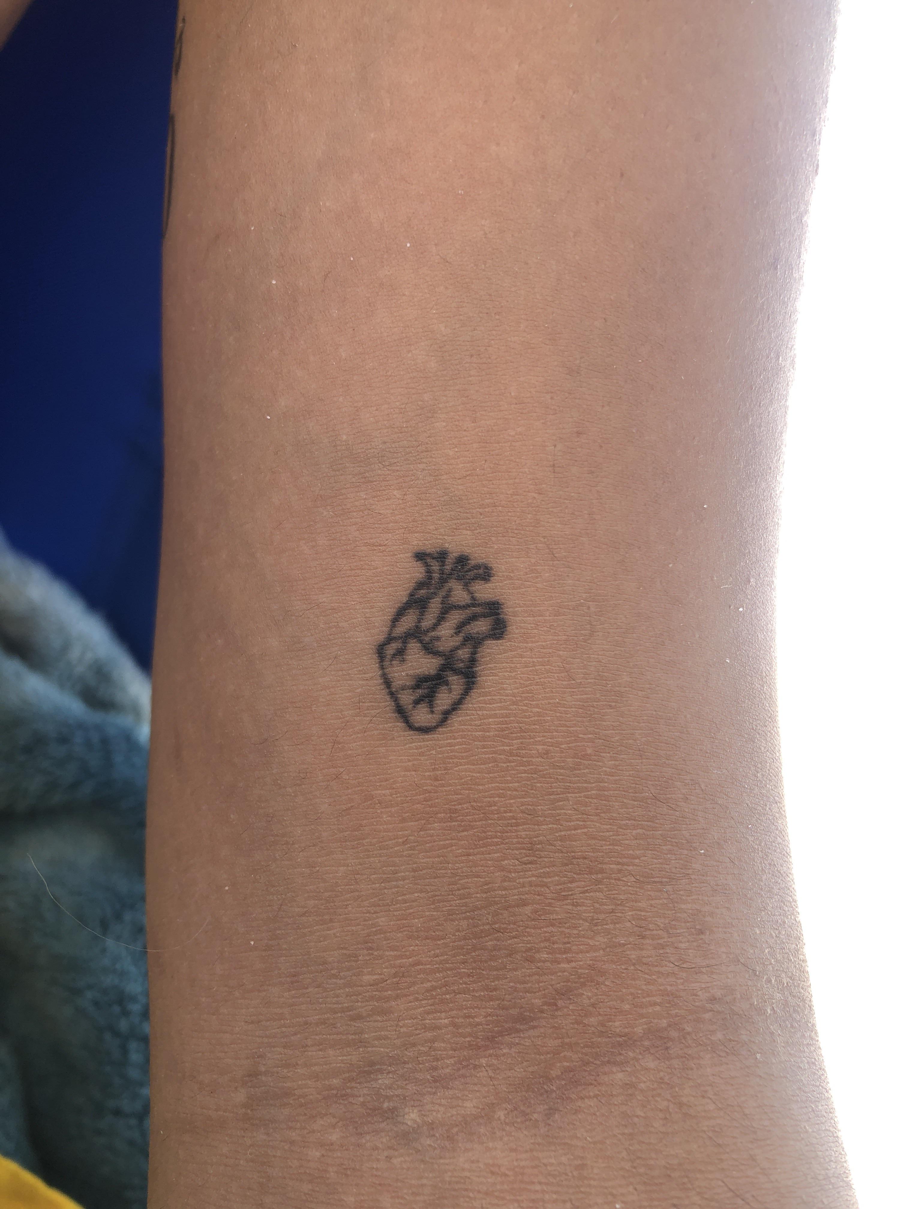 Micro Tattoo Heart After One Year! (Fresh On The Left)(1Yr On The Right) : R/Agedtattoos 4032_x_3024_jpg