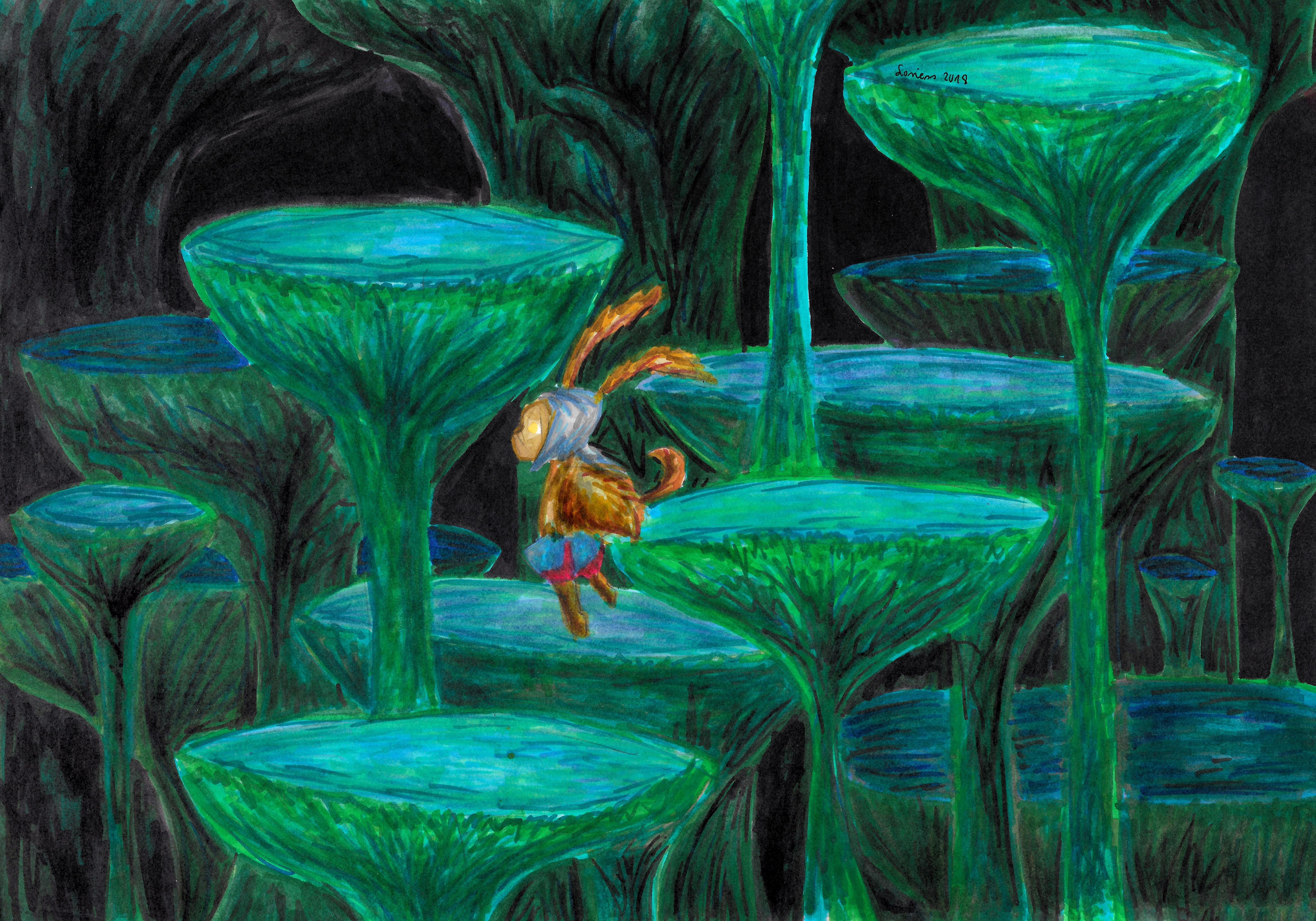 Scenery from Made in Abyss anime