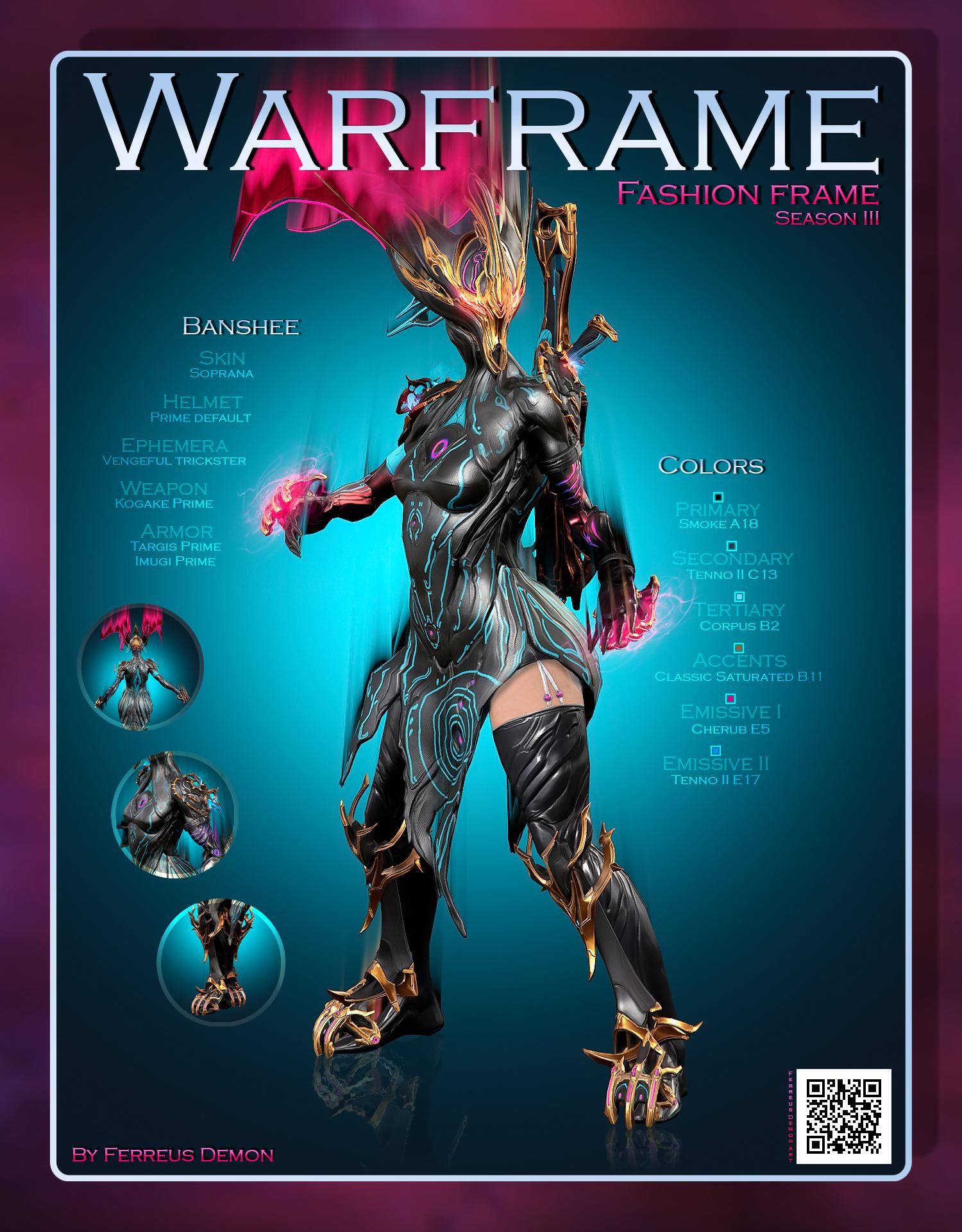 Banshee [fashion frame] r/WarframeRunway