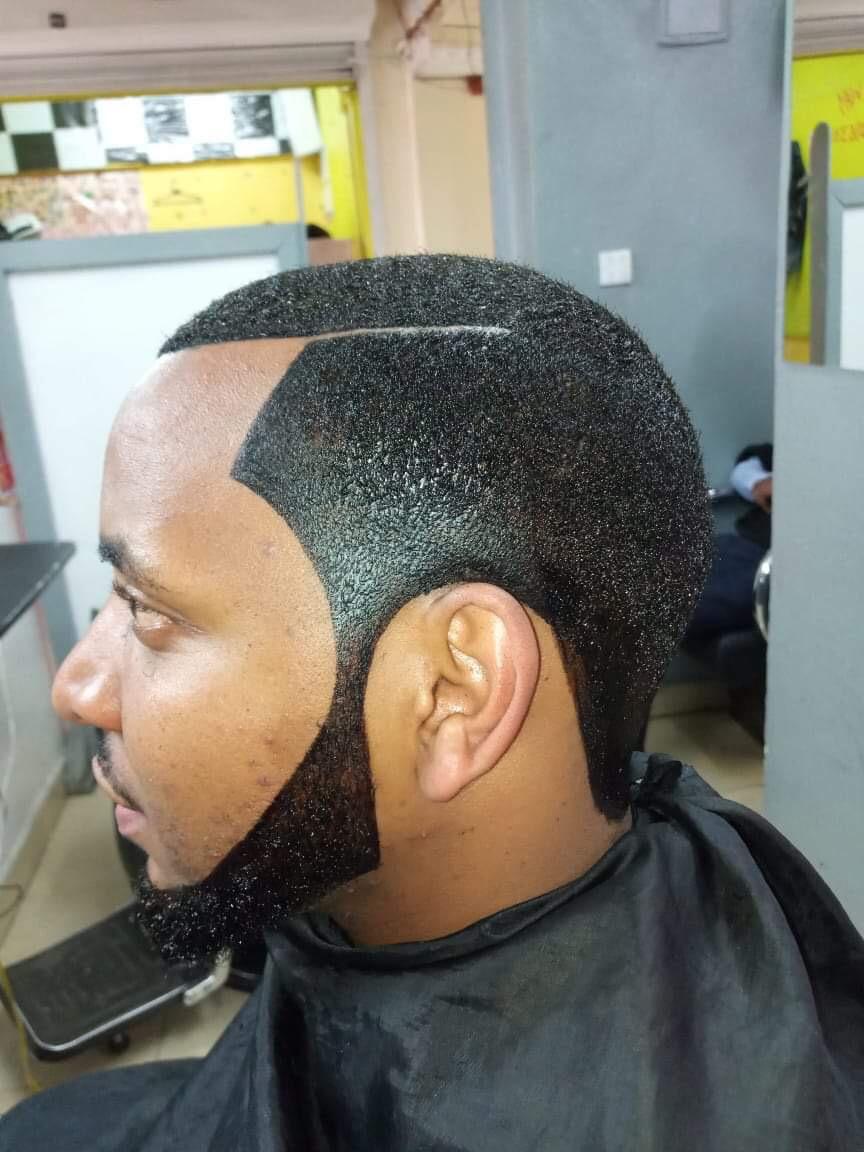 Hair cut with shoe polish flair r/ATBGE