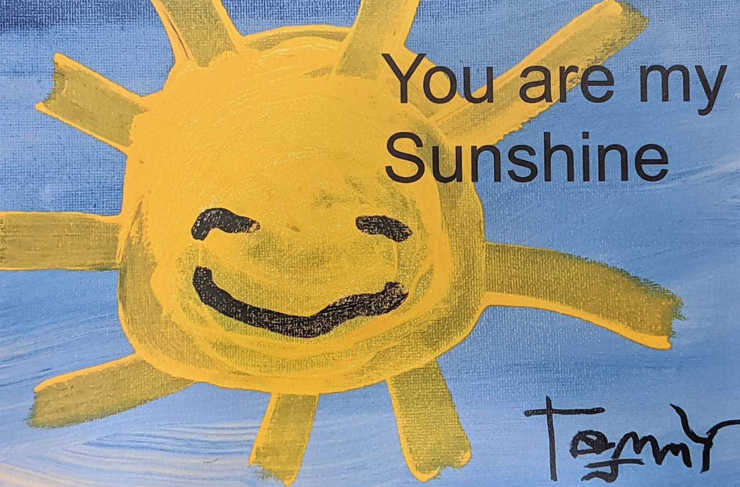 Original art. This is art by a special needs artist. He is only