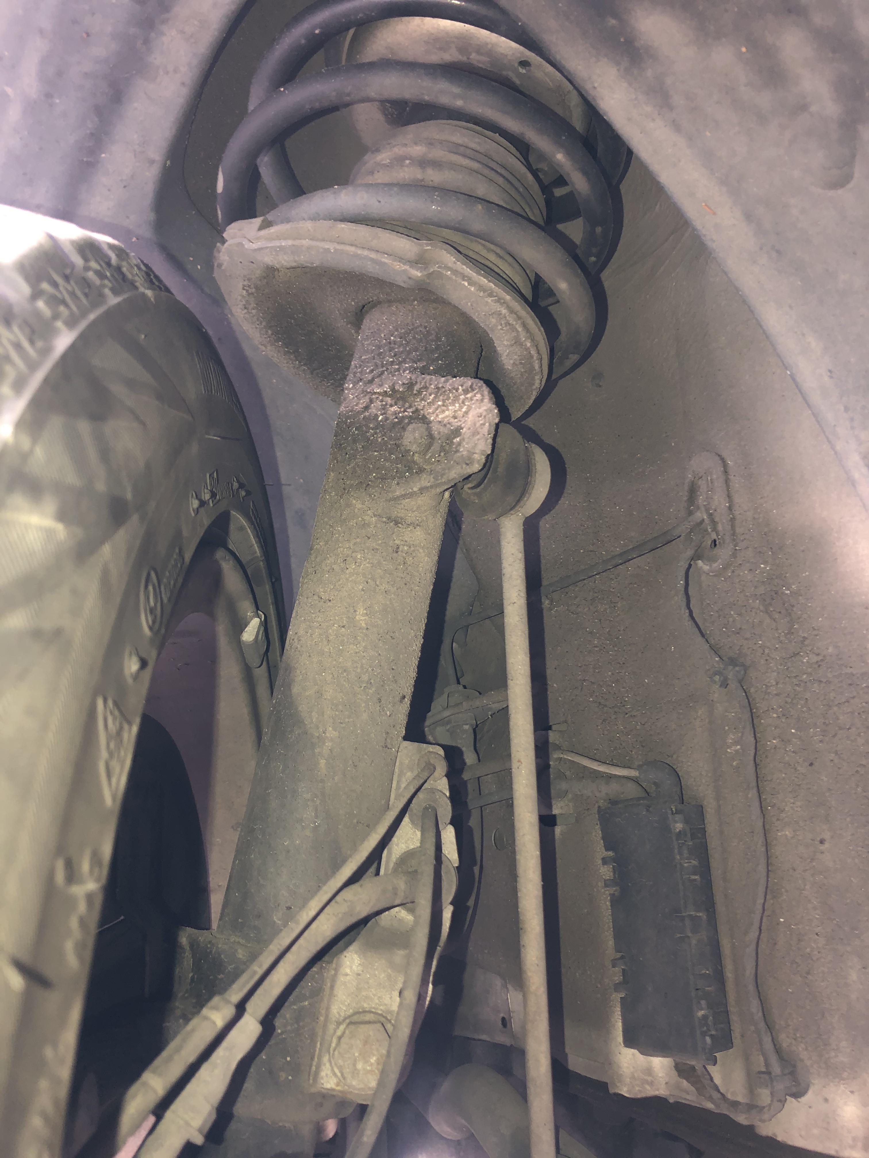 Could leaking shocks be the cause of steering wheel shaking over bumps