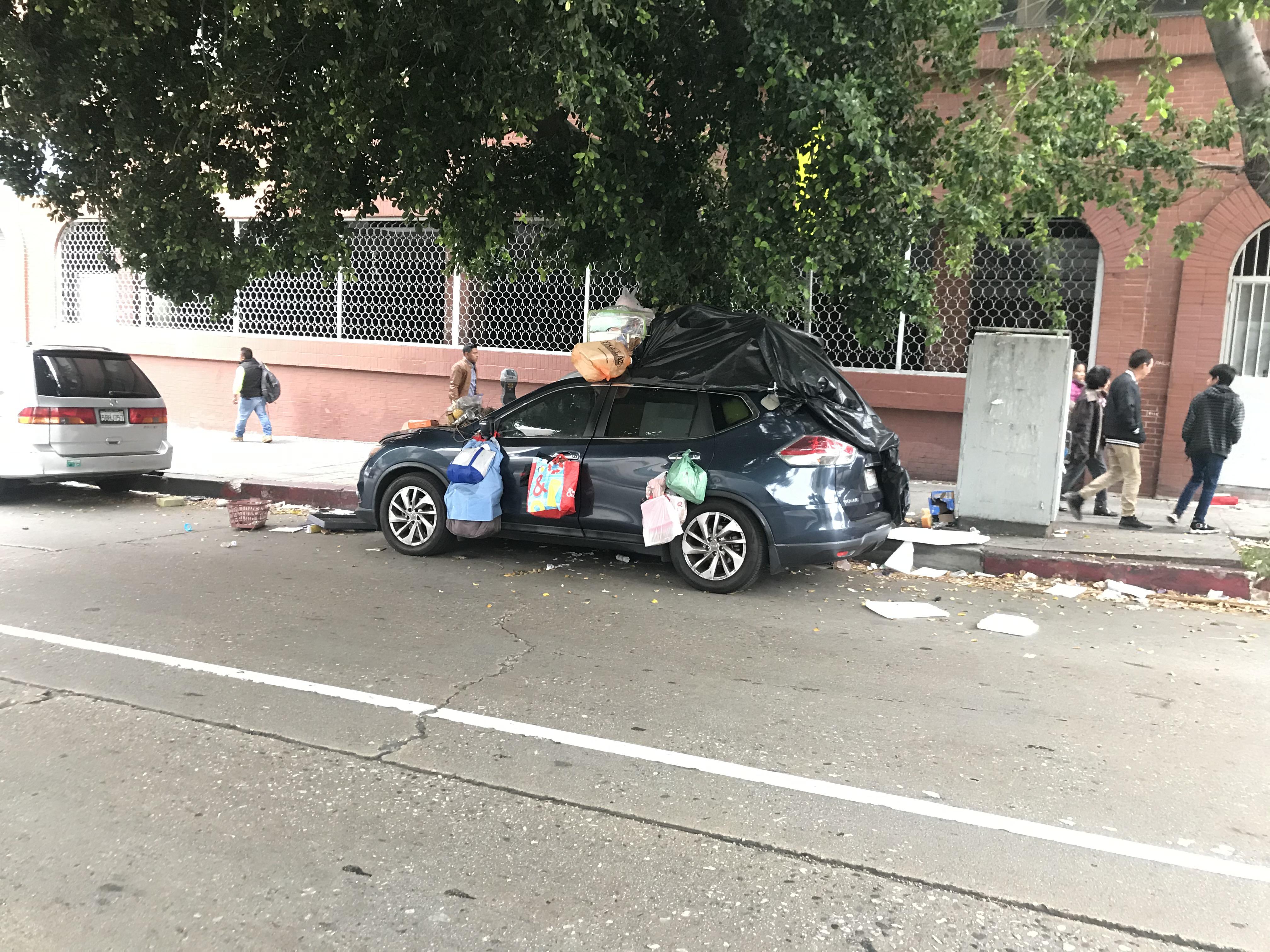 When you live “out” of your car. r/LosAngeles