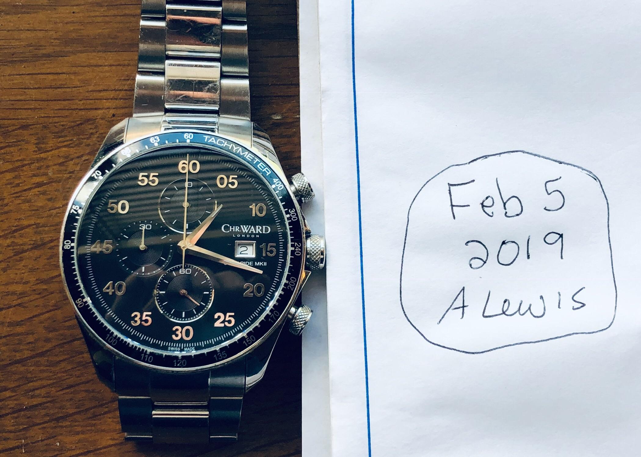 [WTS] Christopher Ward C7 Rapide MKII. Quartz. Older model. Marks on