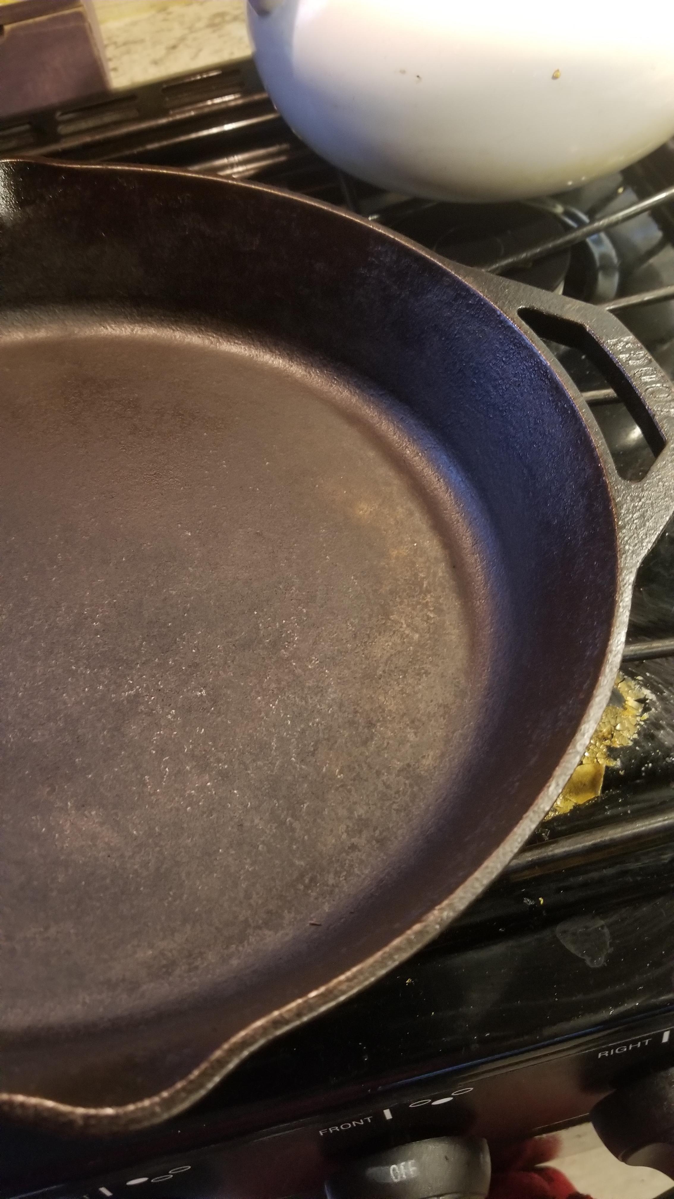 My cast iron seems discolored after drying. r/castiron