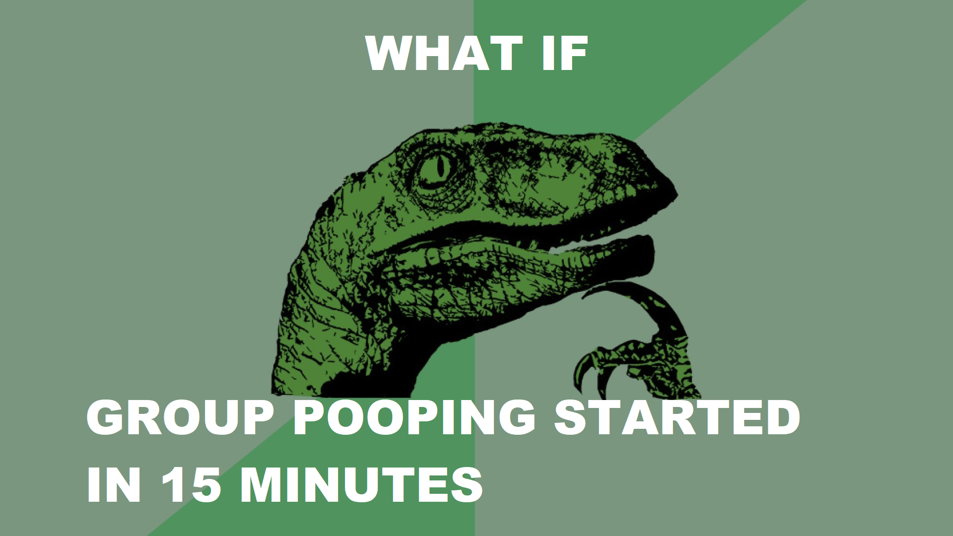 group pooping starts in 15 minutes guys r/memes