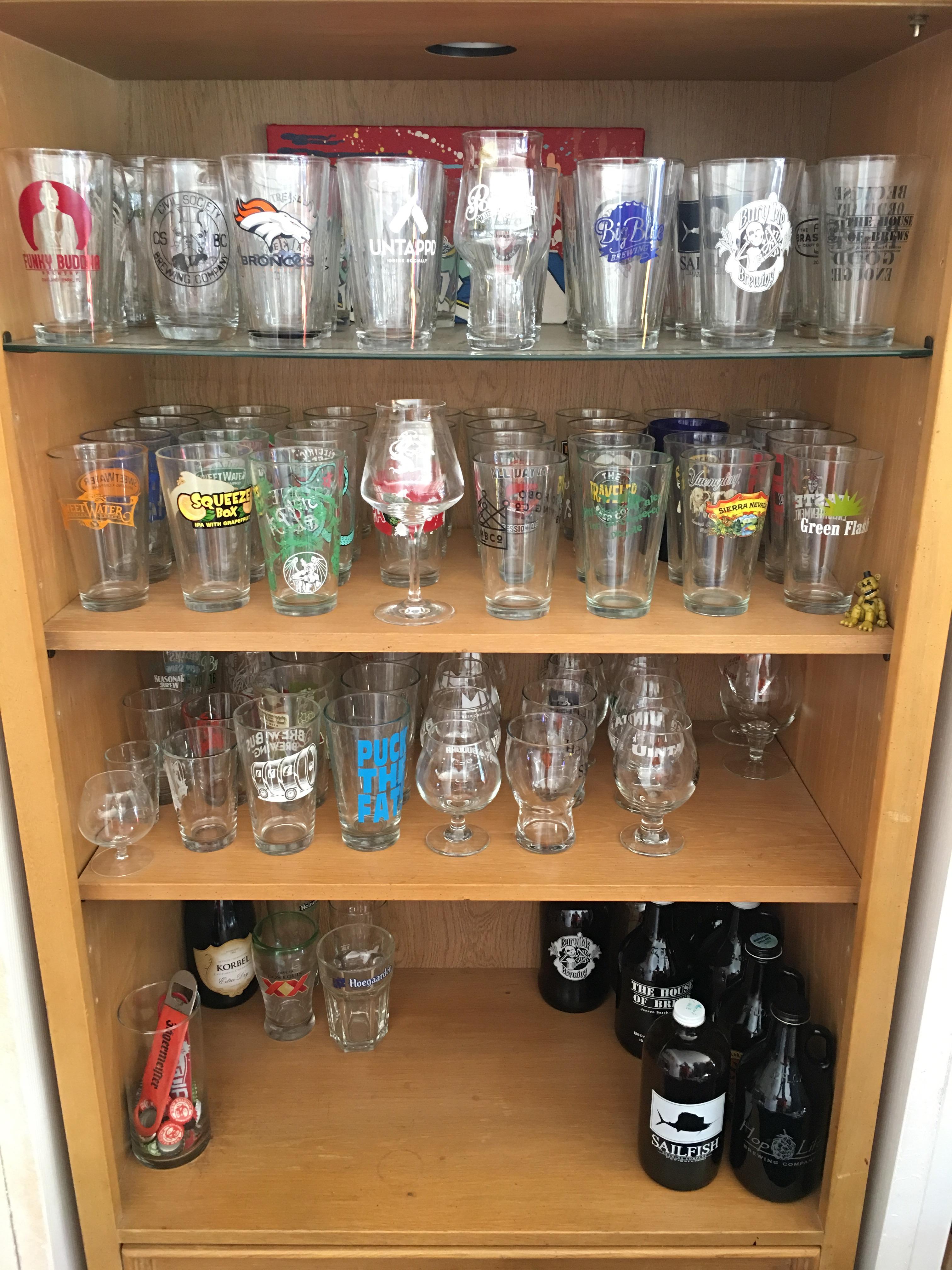 So many favorite pint glasses. r/beerporn