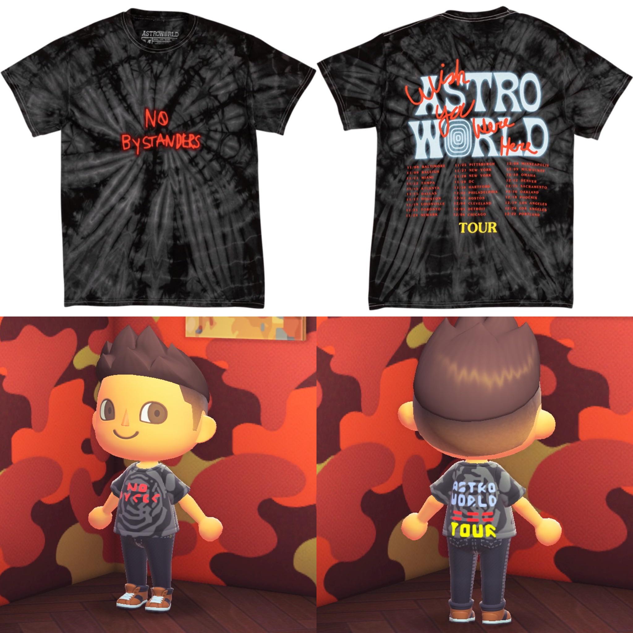 Working on a whole Astroworld merch line up stay tuned 🔥 ACNHstreetwear