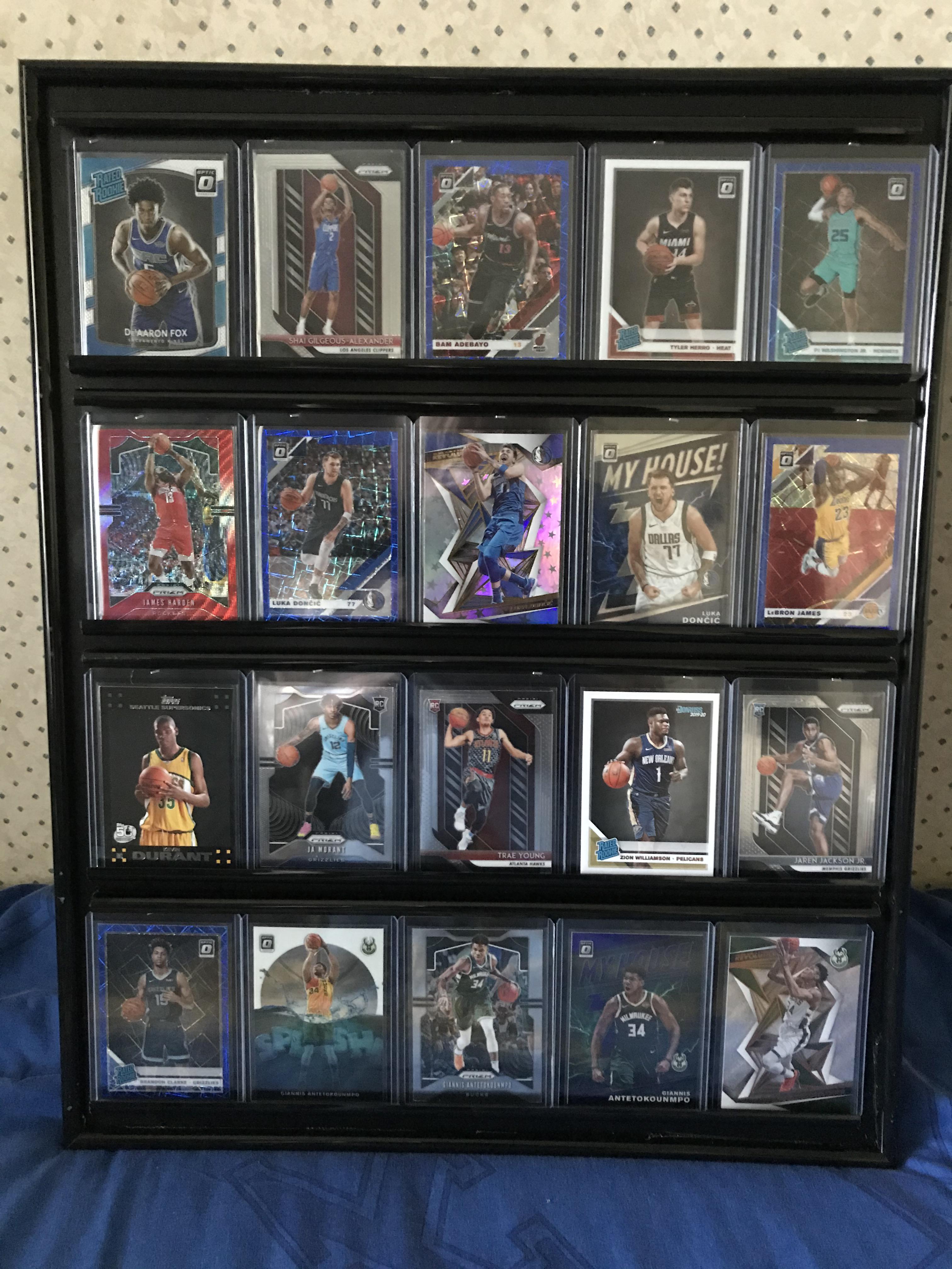 These sports card displays are buy one get one free in store at