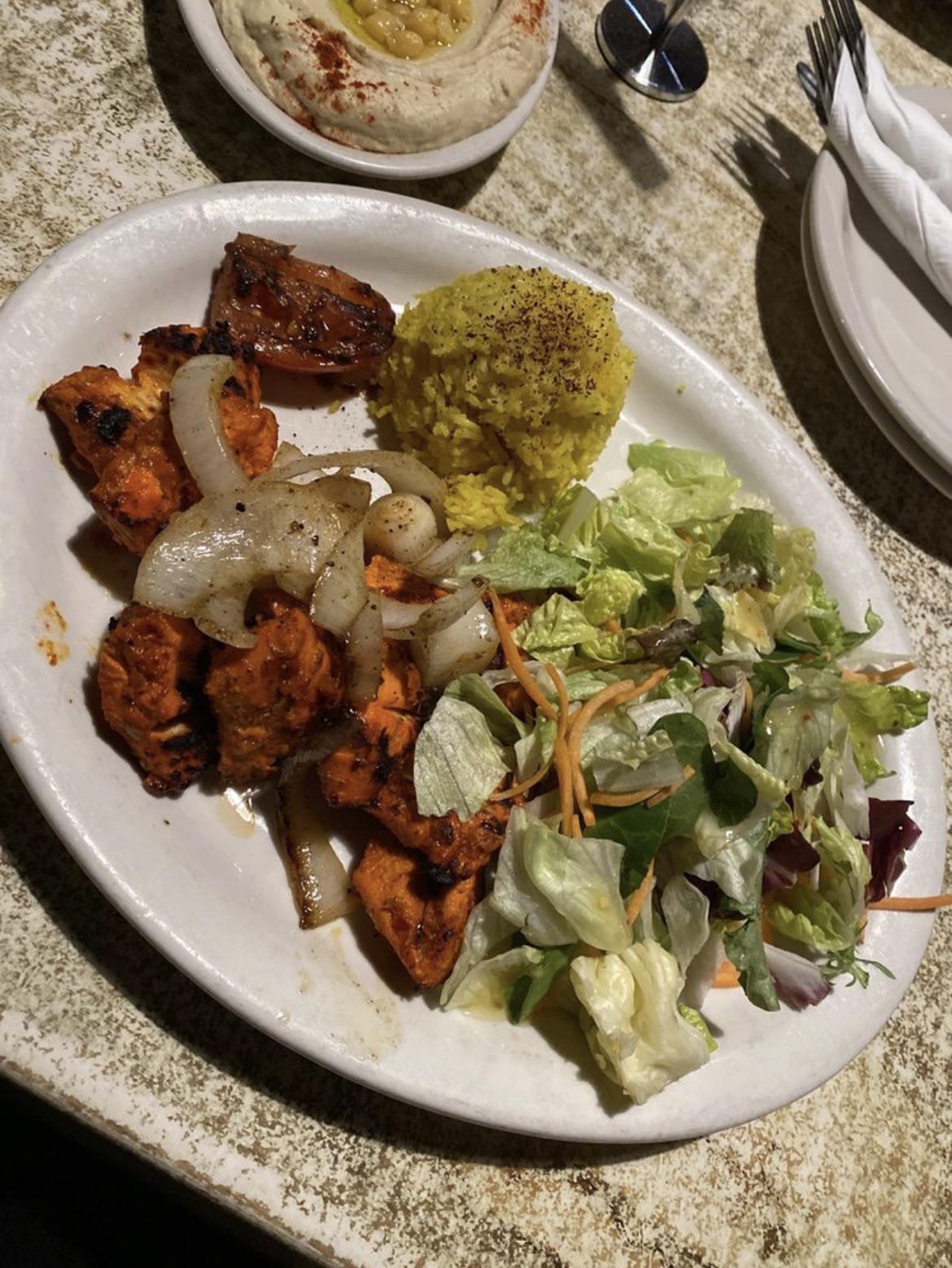 Calories for this chicken kabob plate? r/caloriecount