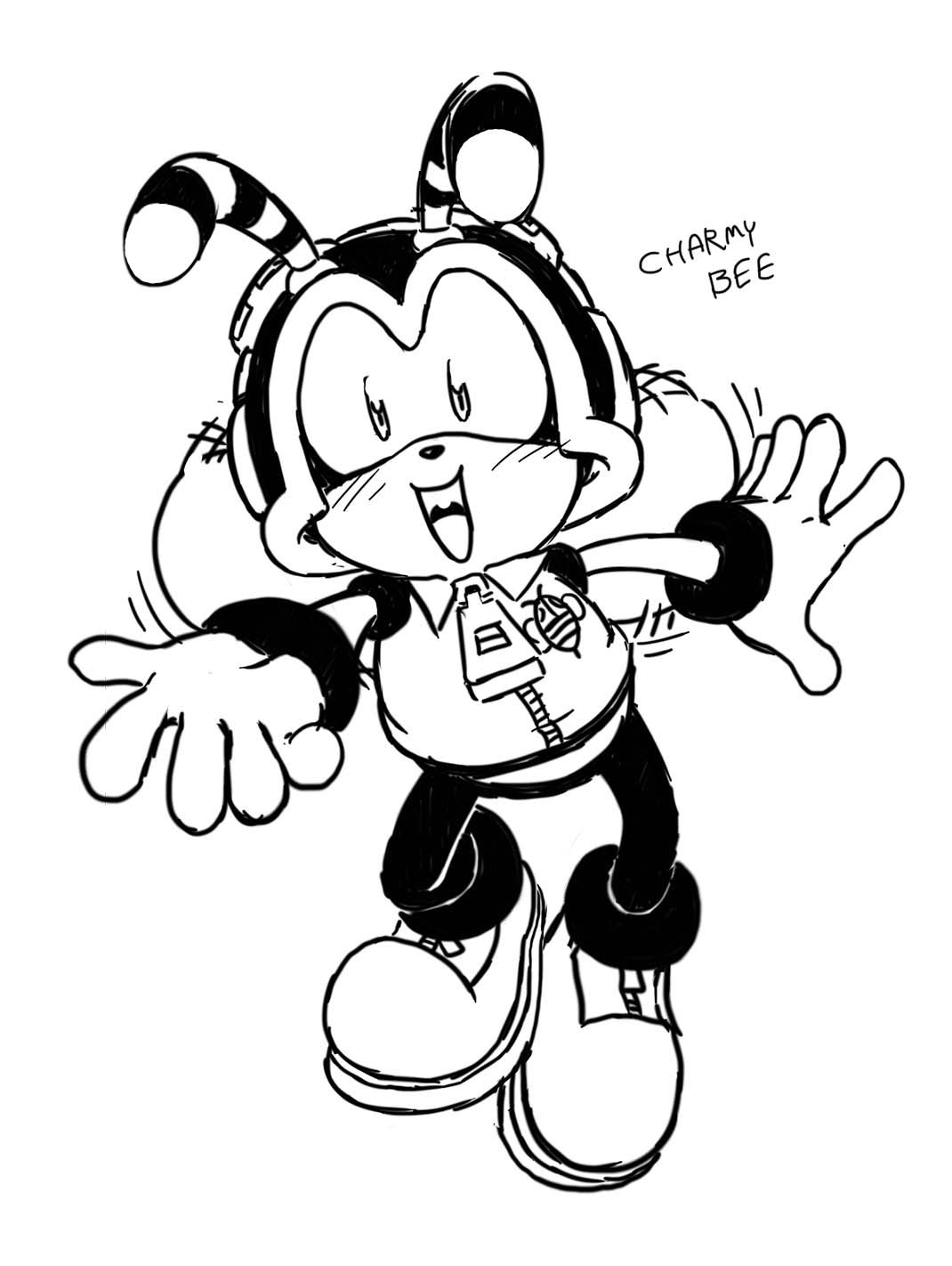 Adam Bryce Thomas' drawing of Charmy Bee! r/SonicTheHedgehog