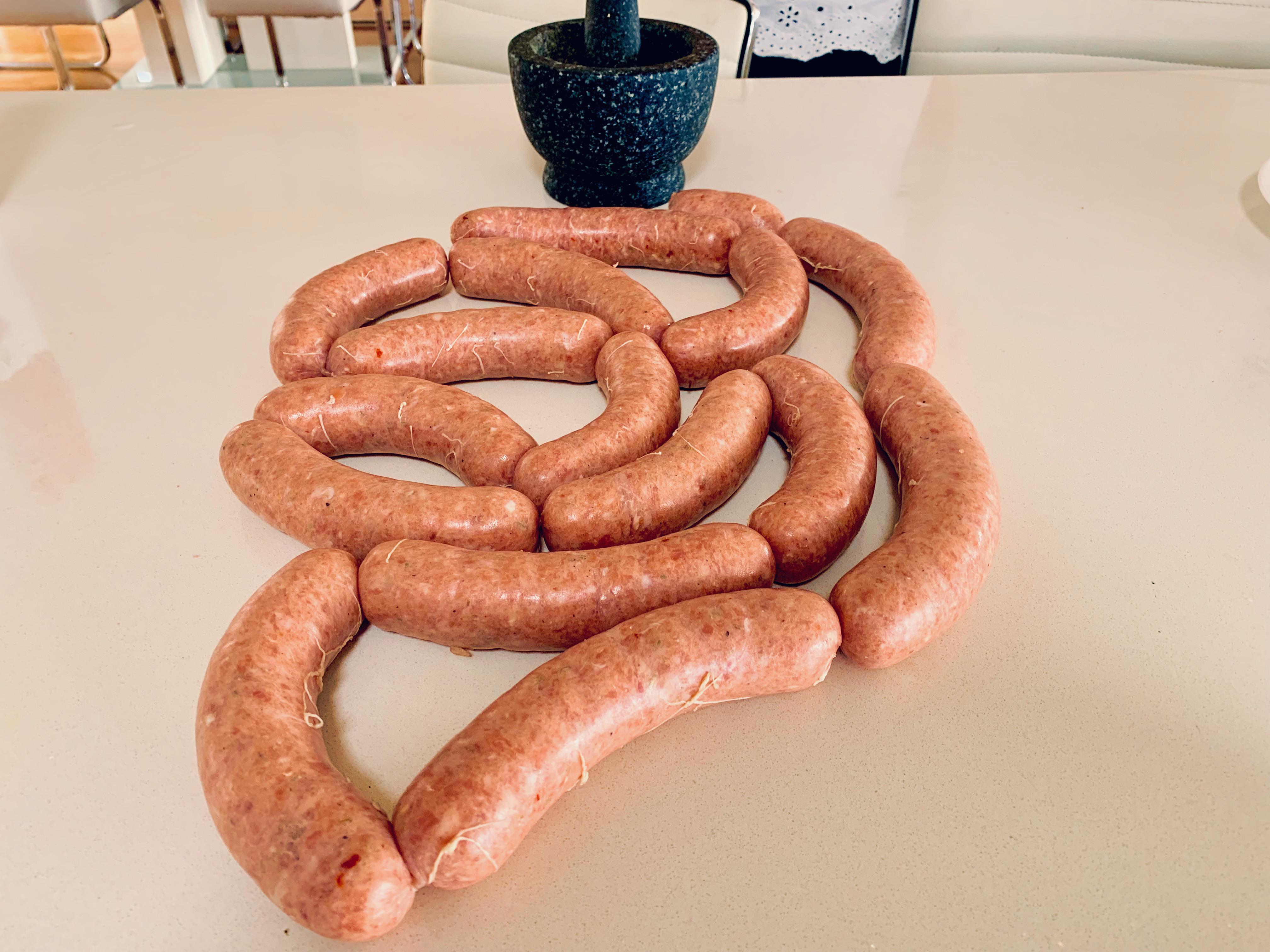 [Homemade] Sicilian Pork & Fennel Sausages r/food