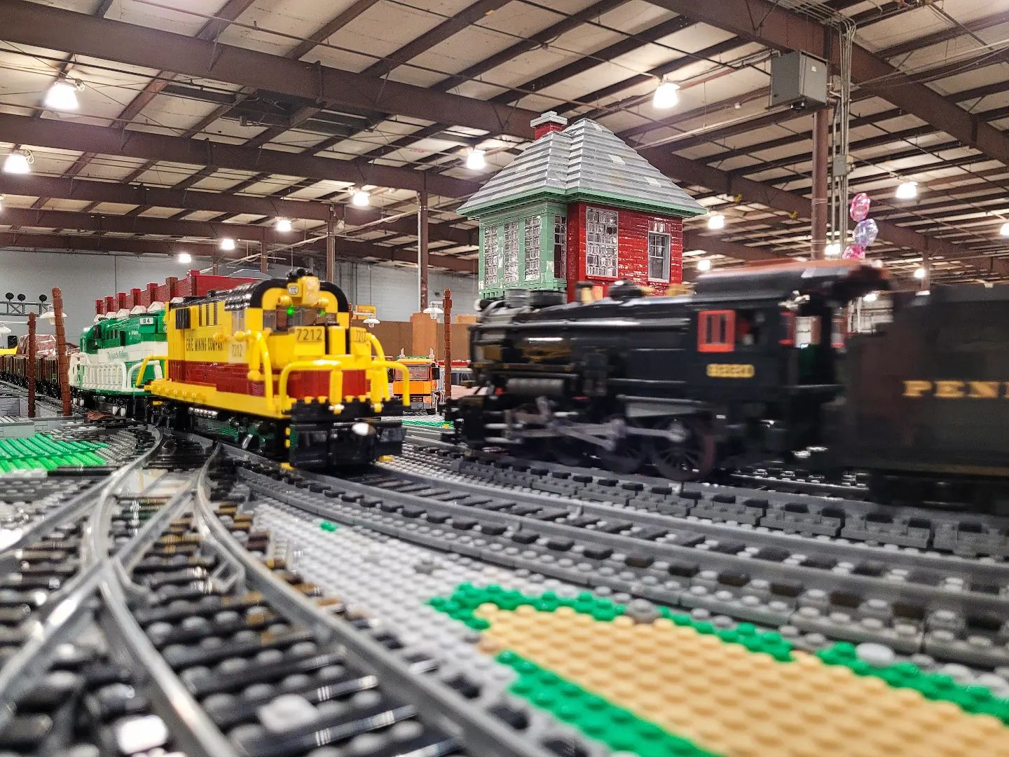 One of these trains is a bit out of place, and the other is right at