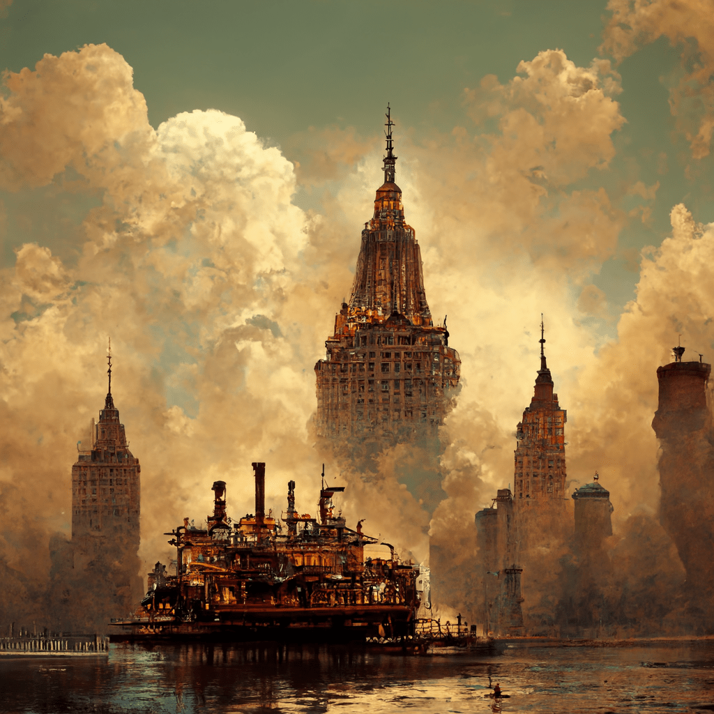 Steampunk New York r/aiArt