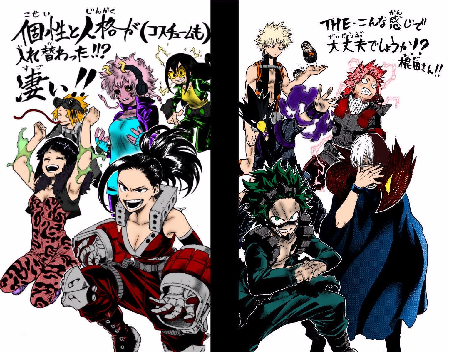 Colored the costume/quirk swap BokuNoHeroAcademia