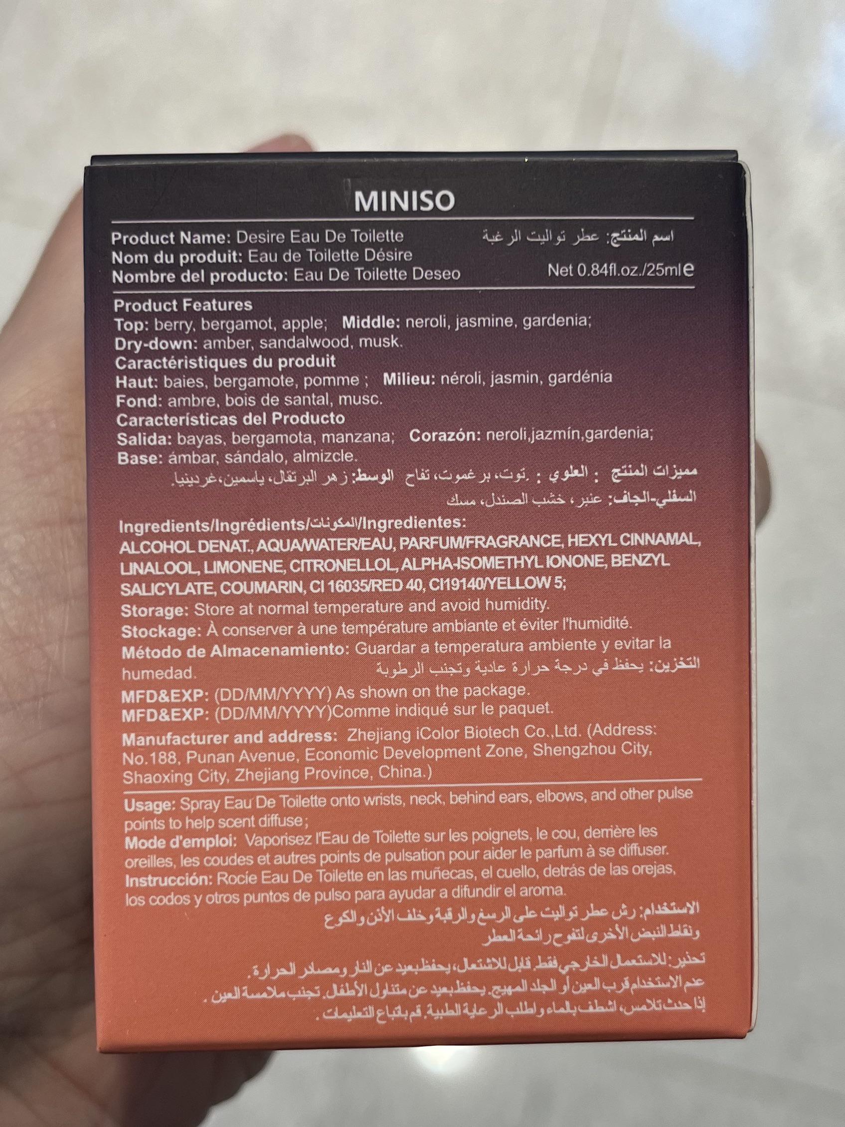 What’s the expensive version of the Miniso Desire perfume? r/Perfumes