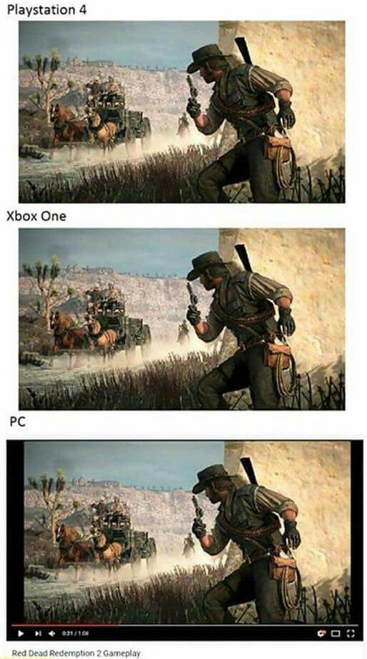 Red dead redemption 2 on different platforms r/gaming