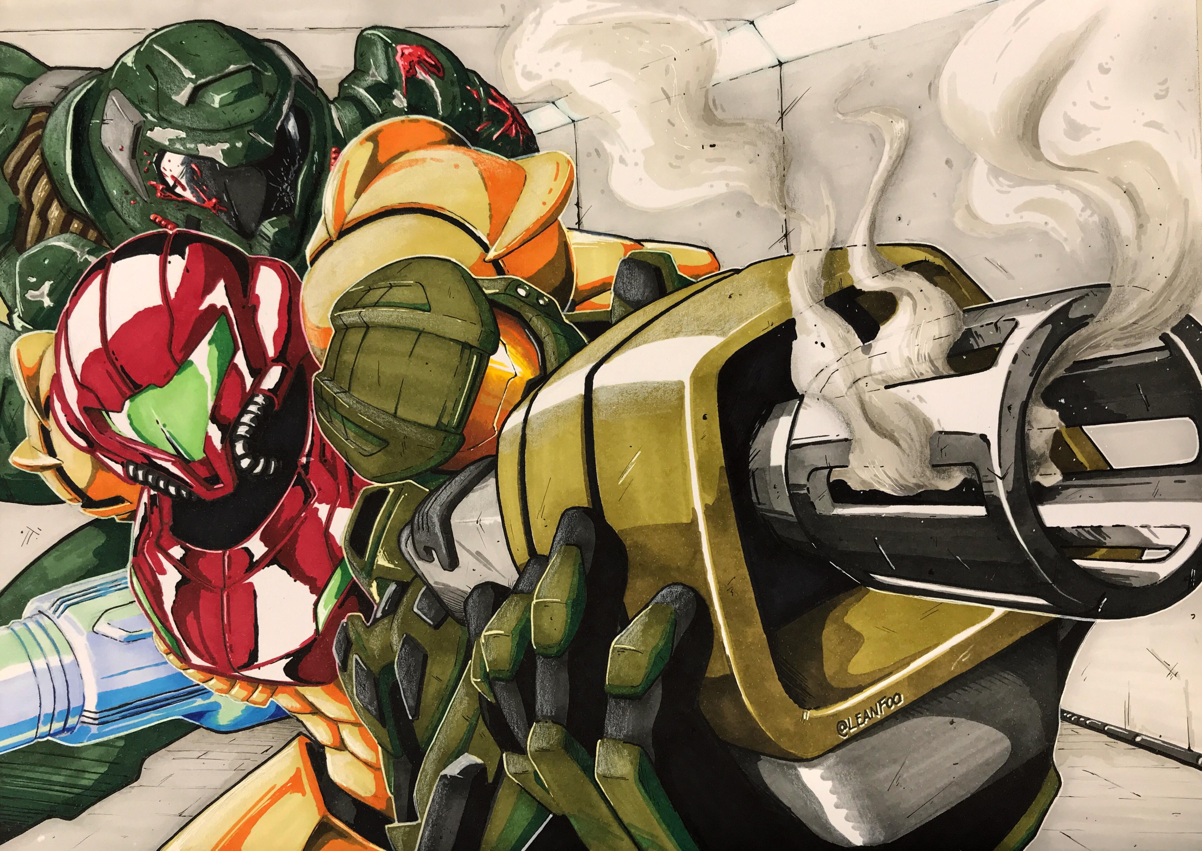 Pin by Judah on Art Season 1 Metroid, Doom videogame, Game art