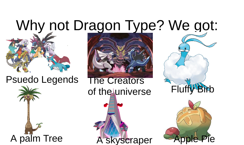 The Dragon Type has few dragons r/pokemon