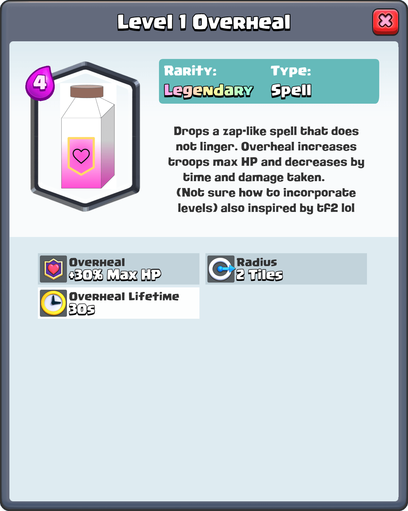 First time making a card. I know it might be op but I think the elixir