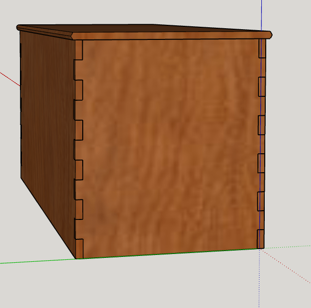 Cedar Chest Joinery Question Can I use large box joints for this