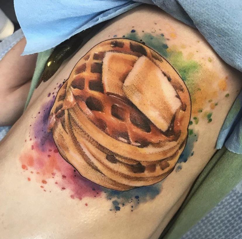 Breakfast anyone? Done by Danie Dismay Big Easy tattoo shop