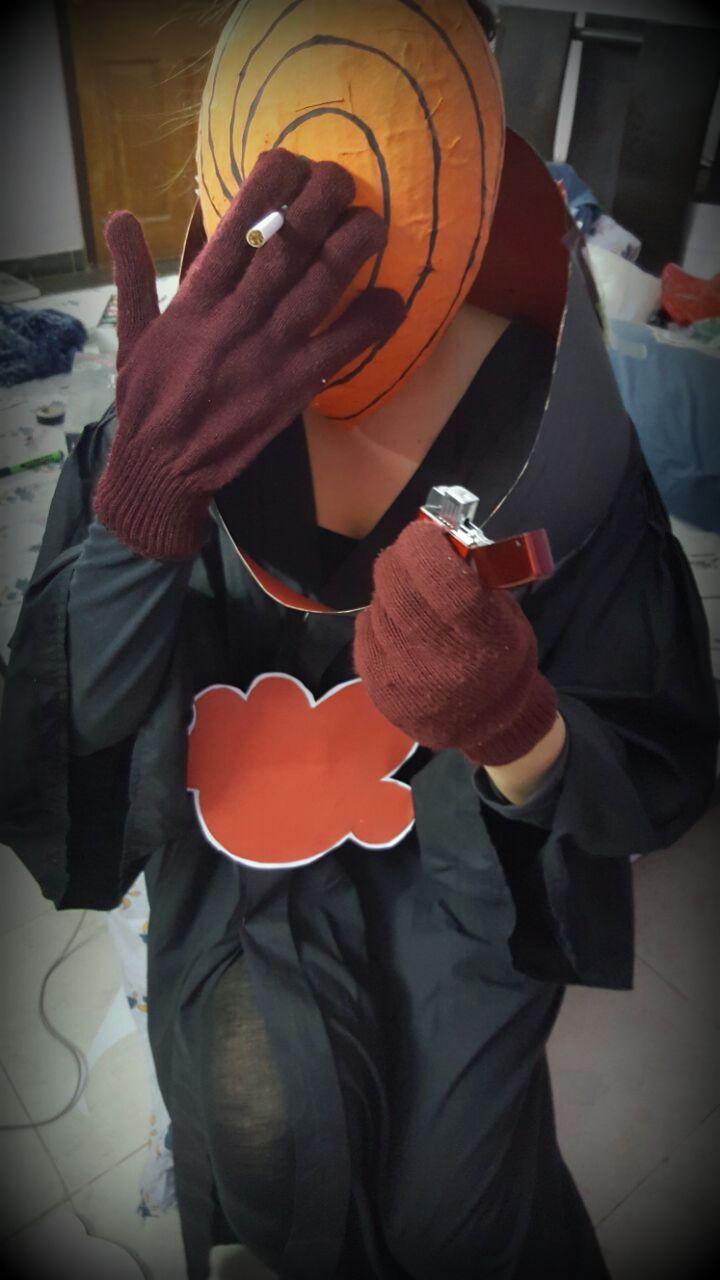 (cosplay)Didn't really think my Tobi halloween mask through ,) r/Naruto