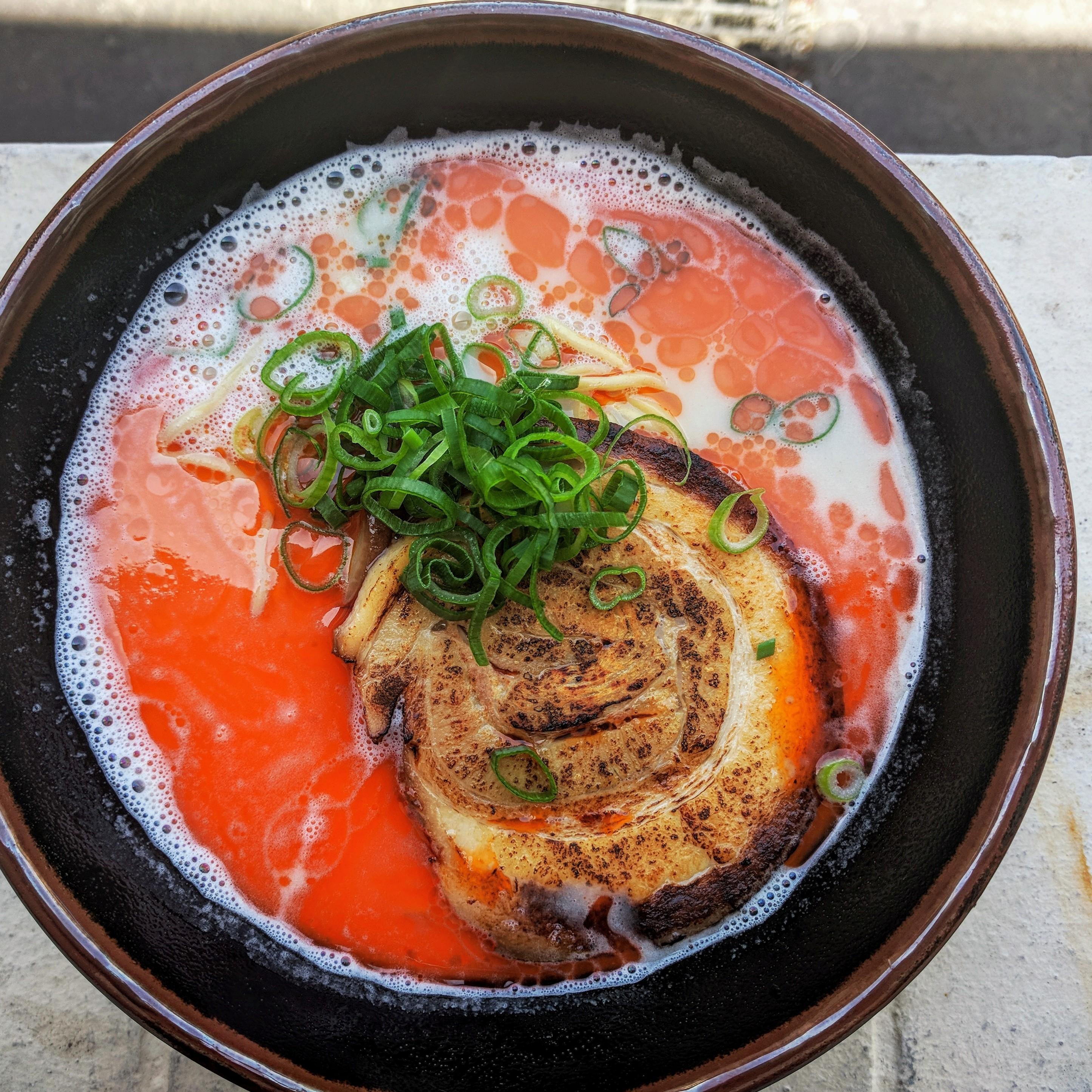 Tonkotsu with sichuan chilli oil r/ramen