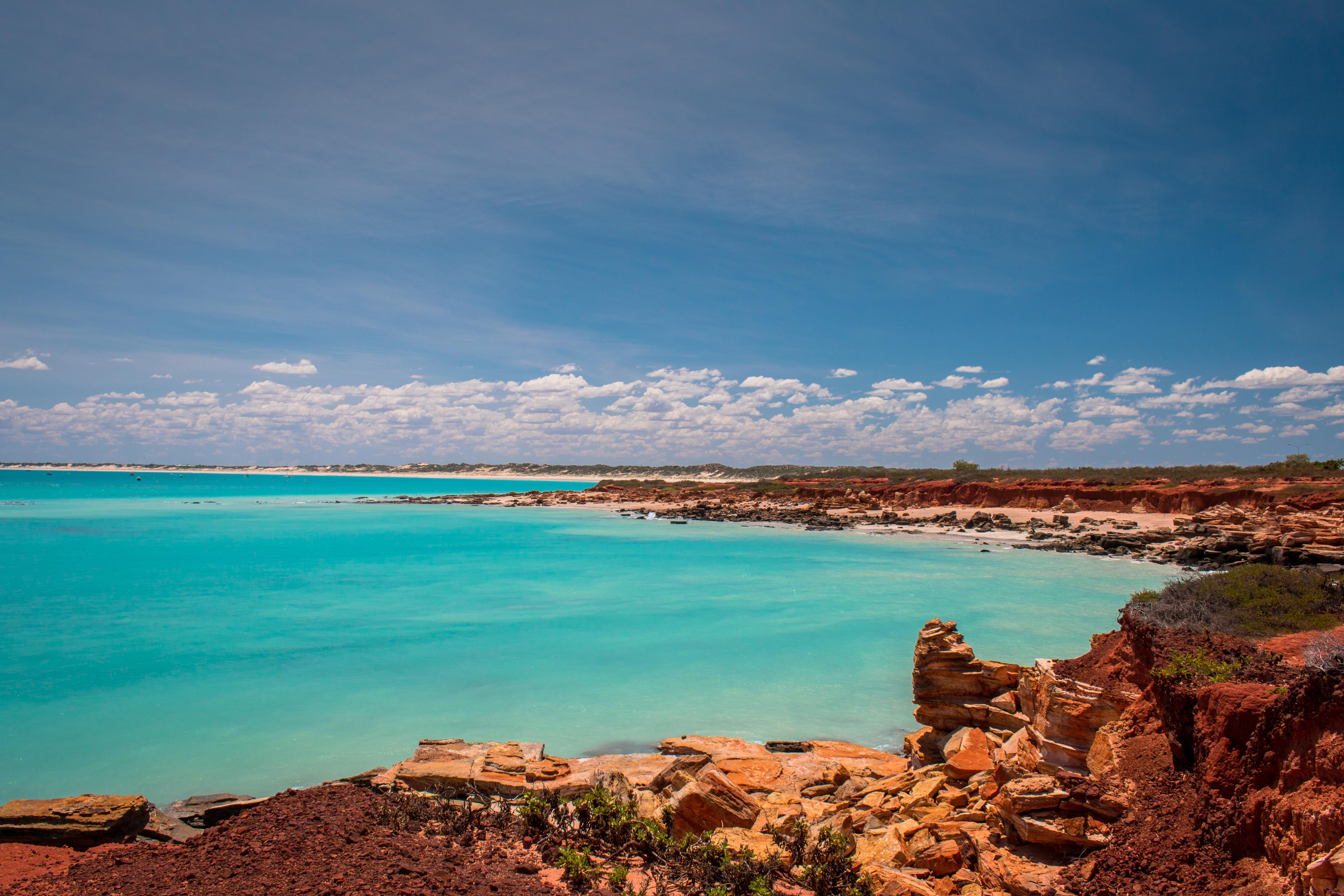 Gantheaume point in Broome Western Australia, the blue water is amazing