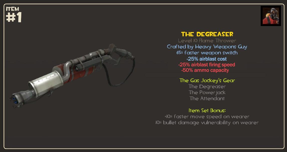 Degreaser Rebalance Suggestion Not that anyone asked r/tf2