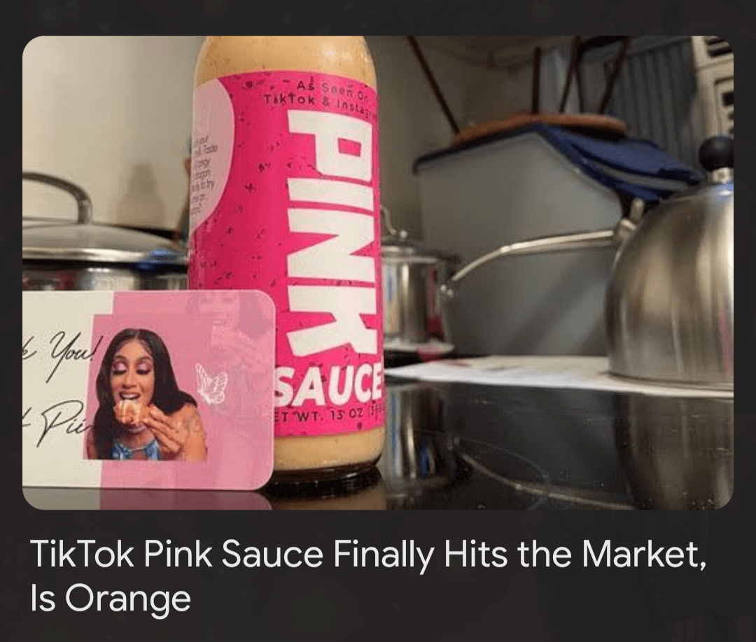 Orange sauce r/PinkSauceSnark
