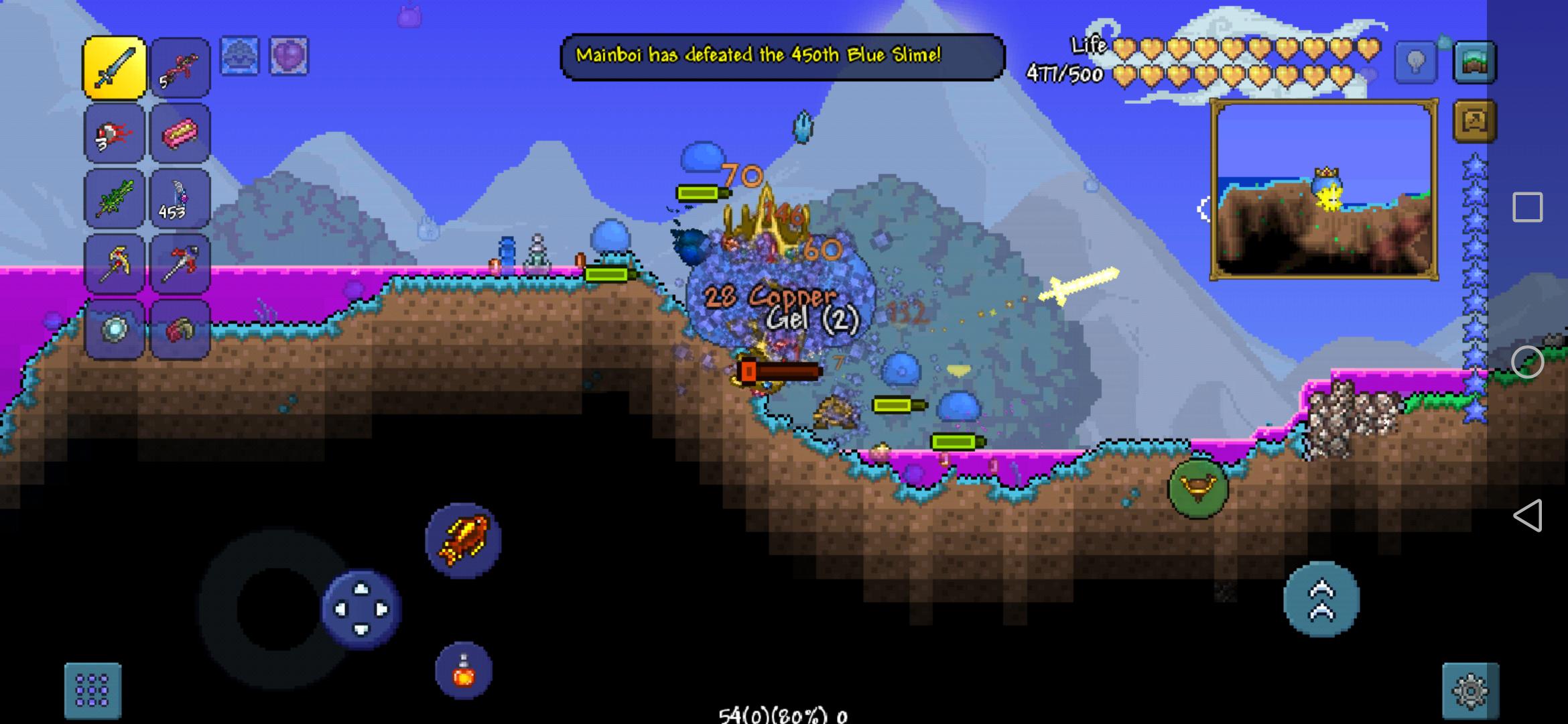 Wow The only my mistake is Not kill pinky slime but instead I HAVE TO