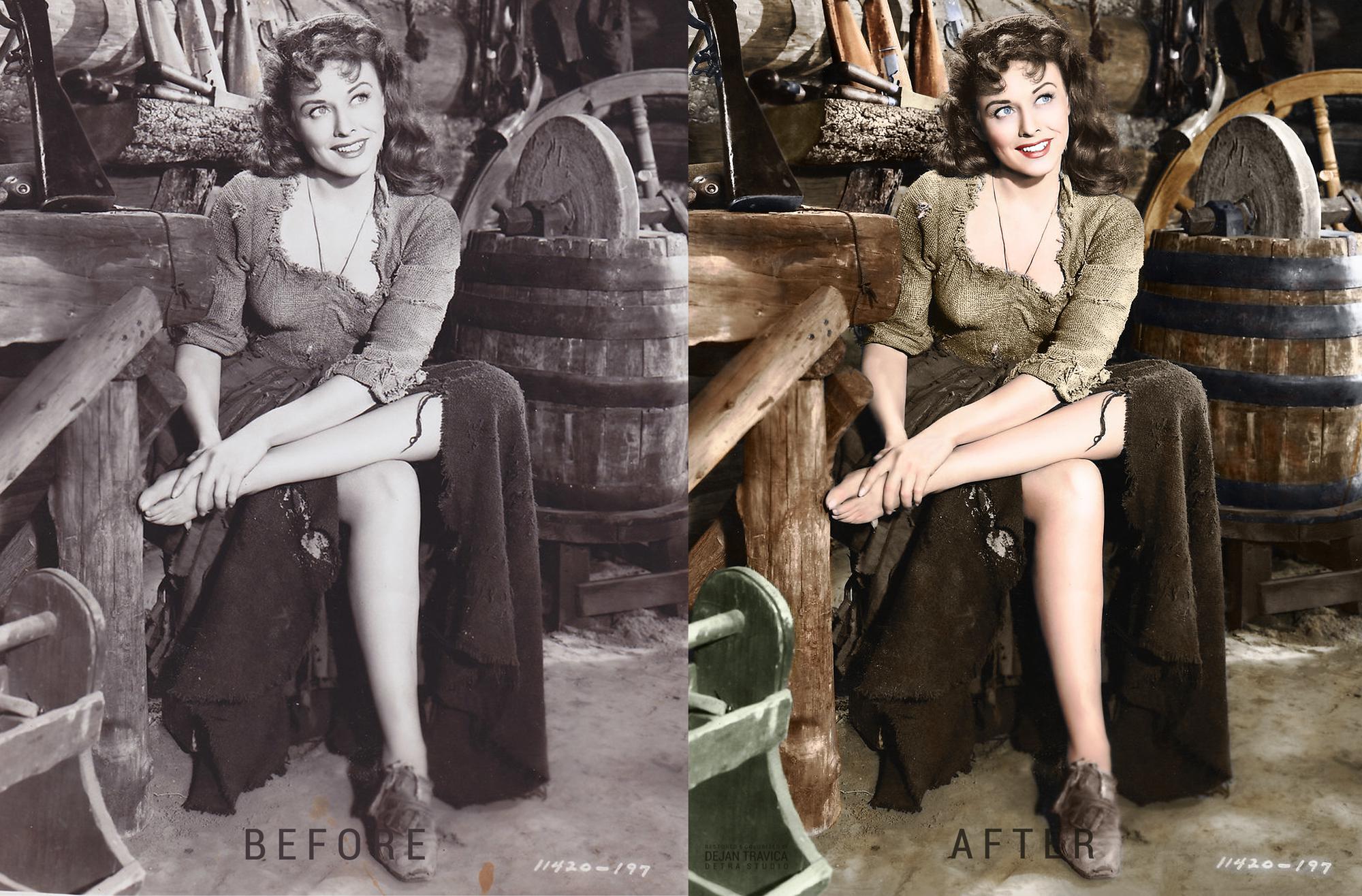 Paulette Goddard (19101990) In a scene from The Unconquered 1947