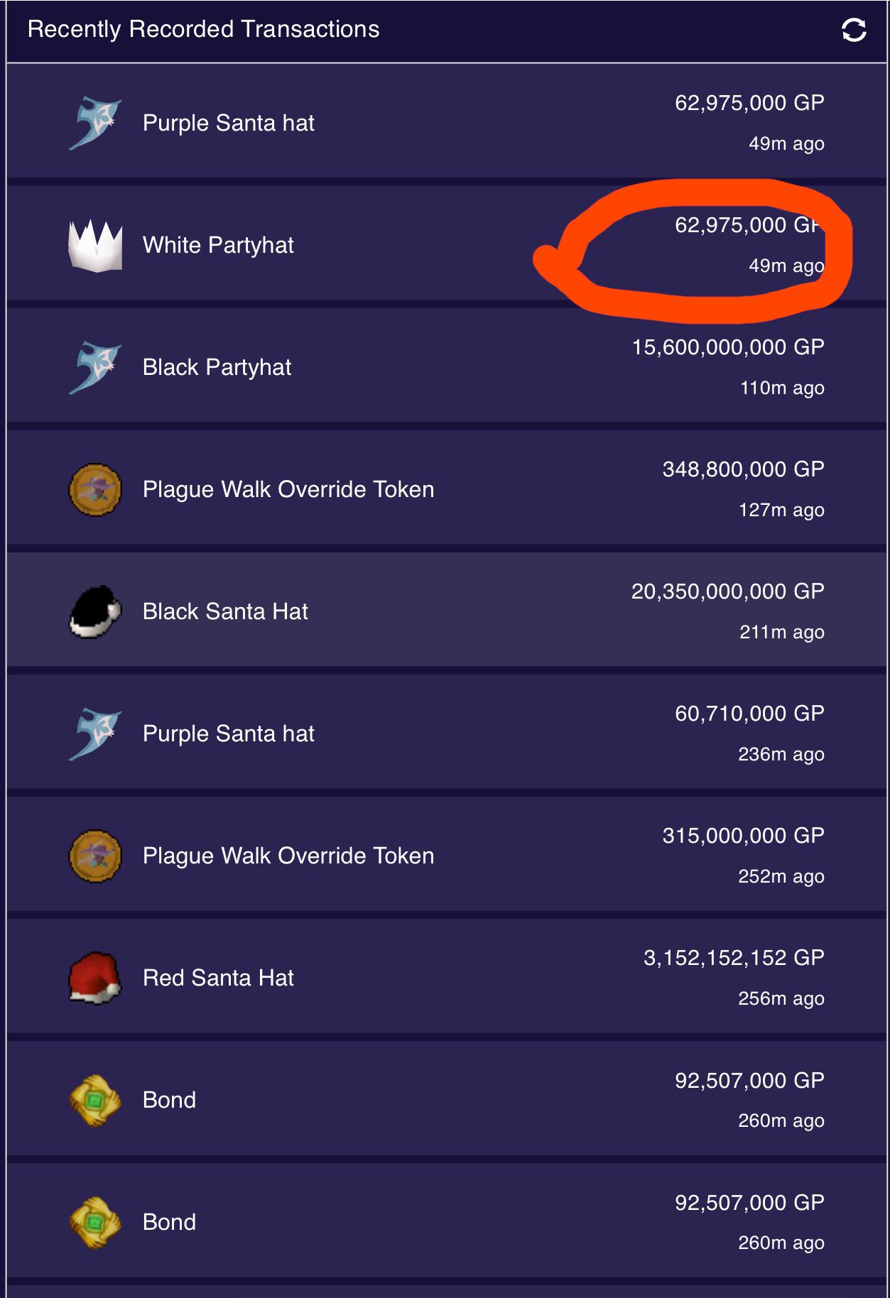 White Partyhat on Discount 🤓 r/runescape