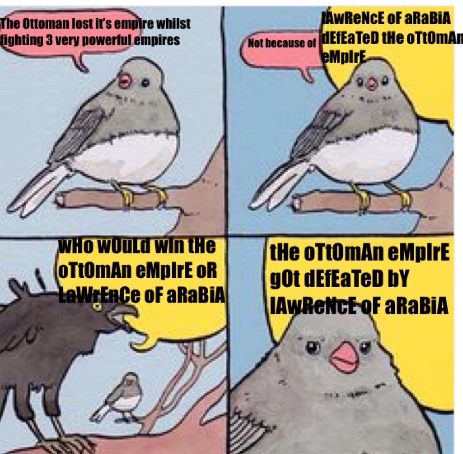 Those memes aren’t even funny because of how incorrect they are. ottomans