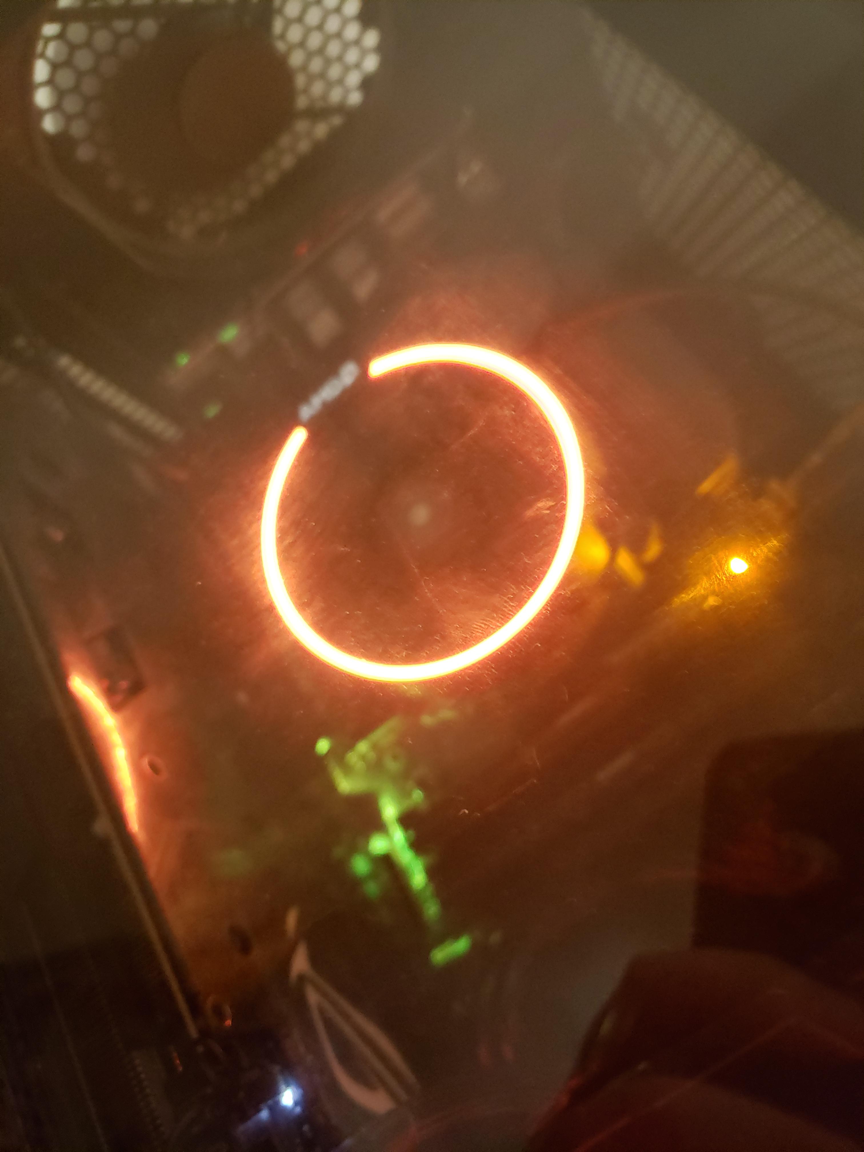 Orange flashing light on b350f (right side). What does this mean r/ASUS