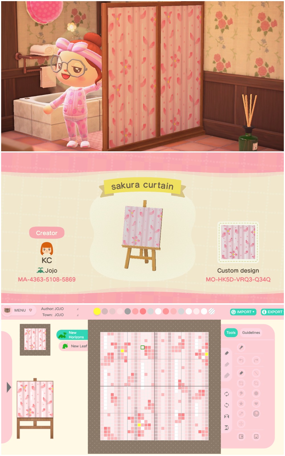 Want a shower curtain? ^_^ Let's design a CUTE Sakura Curtain with