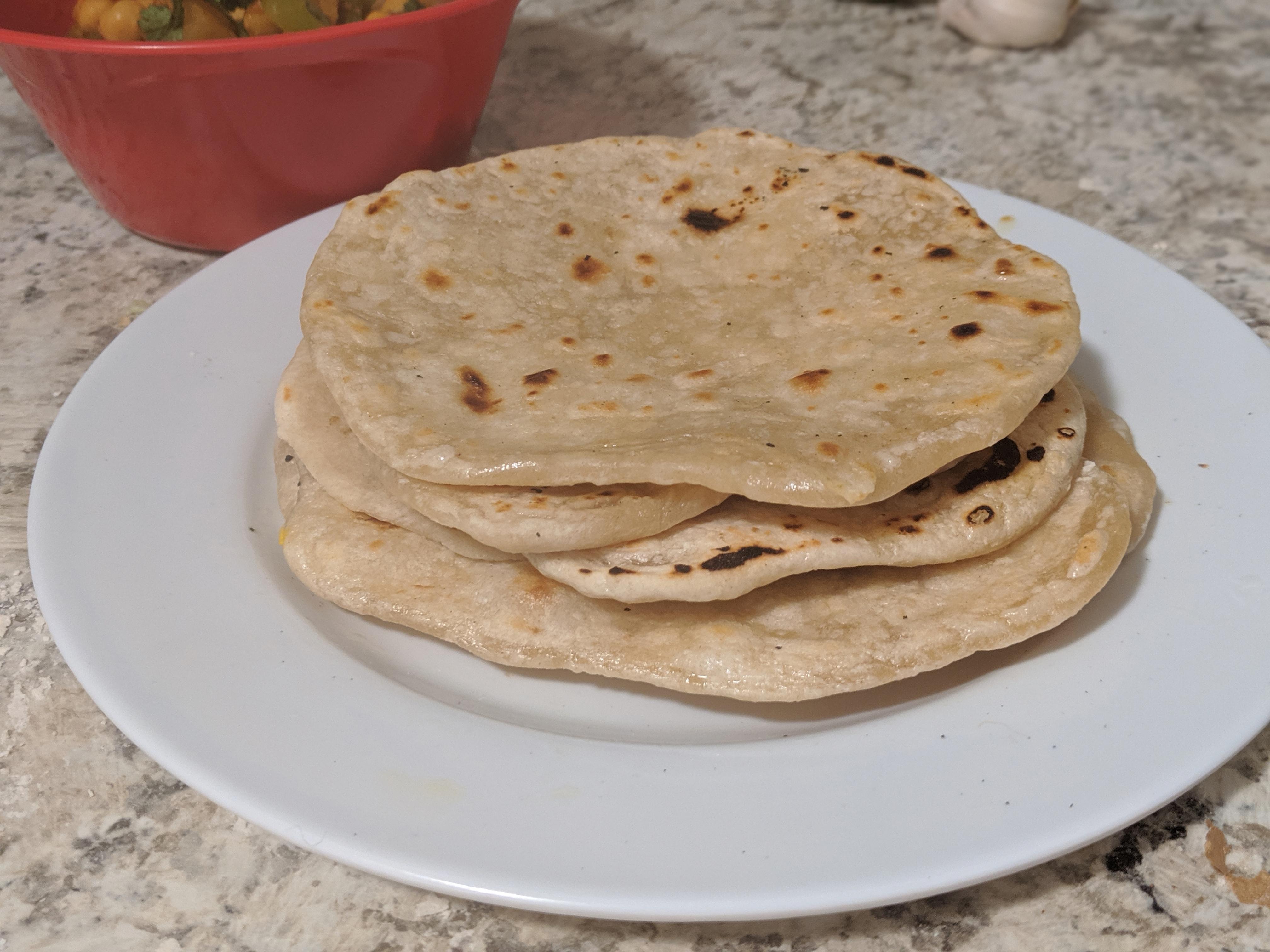 Week 25 Unleavened Breads Roti (Indian Flatbread) r/52weeksofbaking