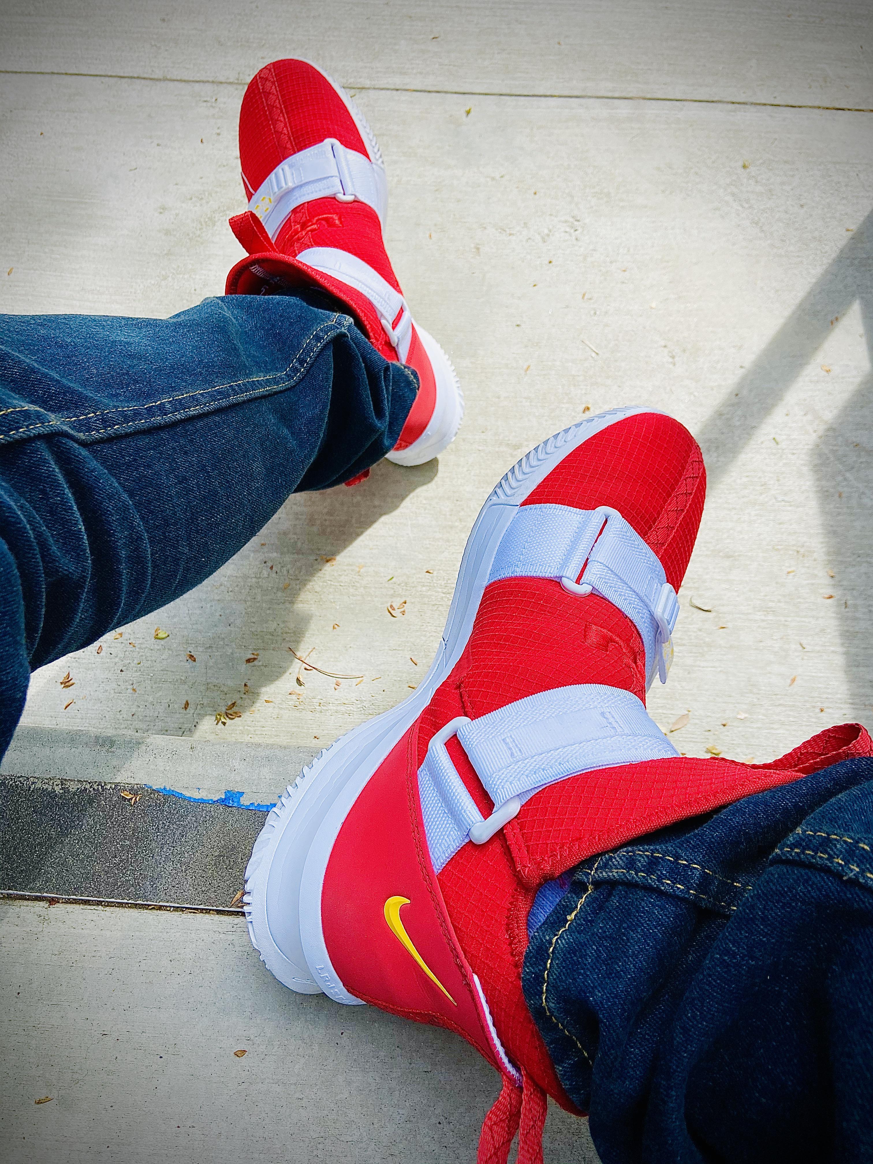 My custom Sonic shoes! So comfy and yes I am significantly faster