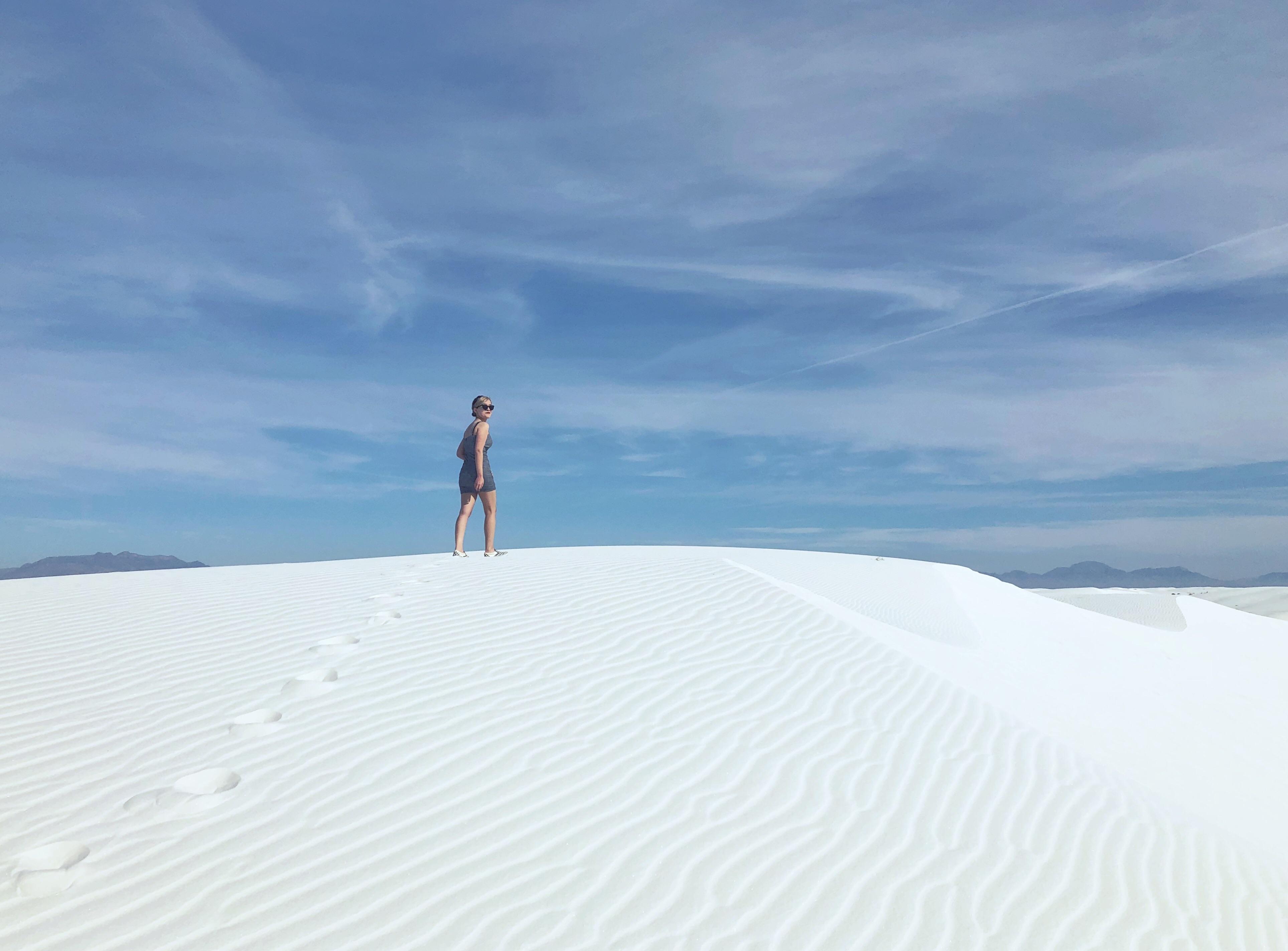 Finally ventured south of Albuquerque, took this in White Sands. What a
